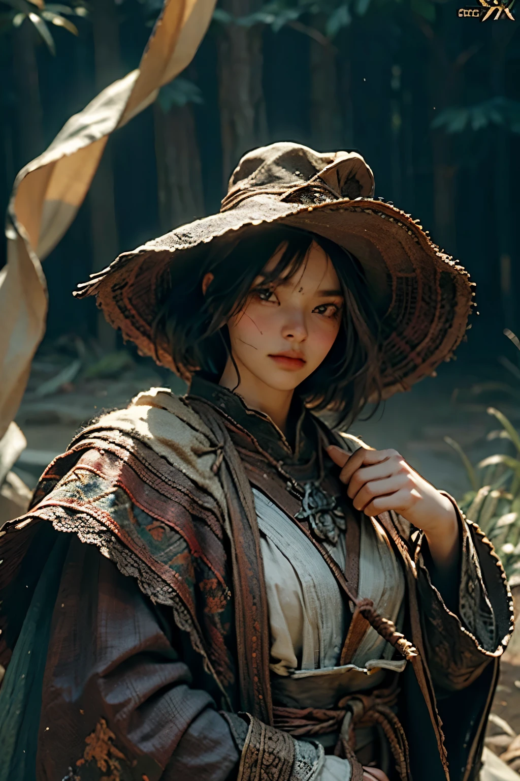 o anel de fogo, Almas escuras, bloodborne Motor irreal 5, cinematographic, color grading, portrait fotografia, Ultra-wide angle, Depth of field, Hiper-detalhado, lindamente codificado por cores, Detalhes insanos, detalhes intrincados, Lindamente graduado em cores, Motor irreal, cinematographic , color grading, Editorial fotografia , fotografia, photoshoot, Filmado com lente 70mm, Depth of field, DOf, Tilt Blur, velocidade do obturador 1/1000, f/22