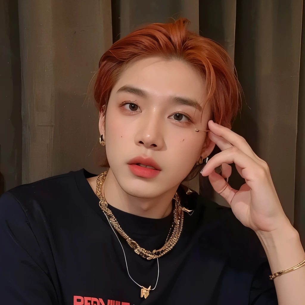 tem um homem ruivo falando ao celular, Cai Xukun, Hong junho hyung, hyung tae, Jimin\the right eyelid is swollen, park Jimin, taejune kim, todos do grupo nct, Jimin, Yoongi de cabelo preto, Jung Jaehyun, Jimin\the full lips, adorable and pale korean face, Yanjun Chengt