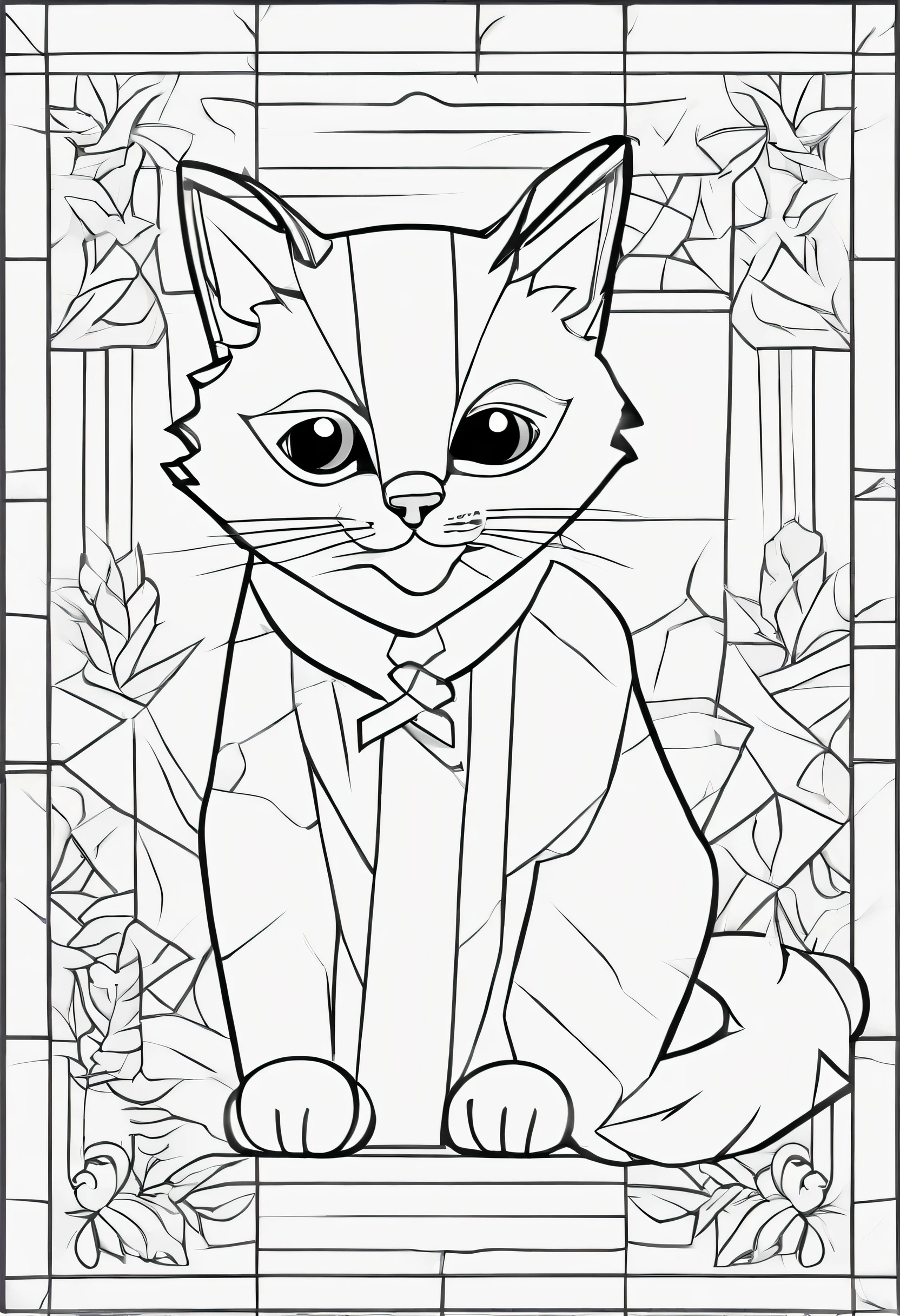Create a stress-free coloring page with the charming Snowshoe cat breed. O estilo deve ser cartunesco, with thick lines for easy coloring and no pre-existing colors. Illustrate Snowshoe cat in a relaxed and friendly pose, highlighting your unique coat pattern, Marcas distintivas no rosto, e olhos azuis brilhantes.
Cerque o gato com um fundo simples, utilizing a completely white background to allow children to focus on the coloring experience. Add subtle elements that reflect the Snowshoe cat's affectionate and sociable nature, como um cobertor aconchegante ou um brinquedo divertido.
Make sure there is ample space for kids to get creative while coloring Snowshoe the cat in their favorite colors.. This coloring page aims to provide a calming and fun activity, oferecendo aos jovens artistas uma oportunidade sem estresse de dar vida ao encantador gato Snowshoe.