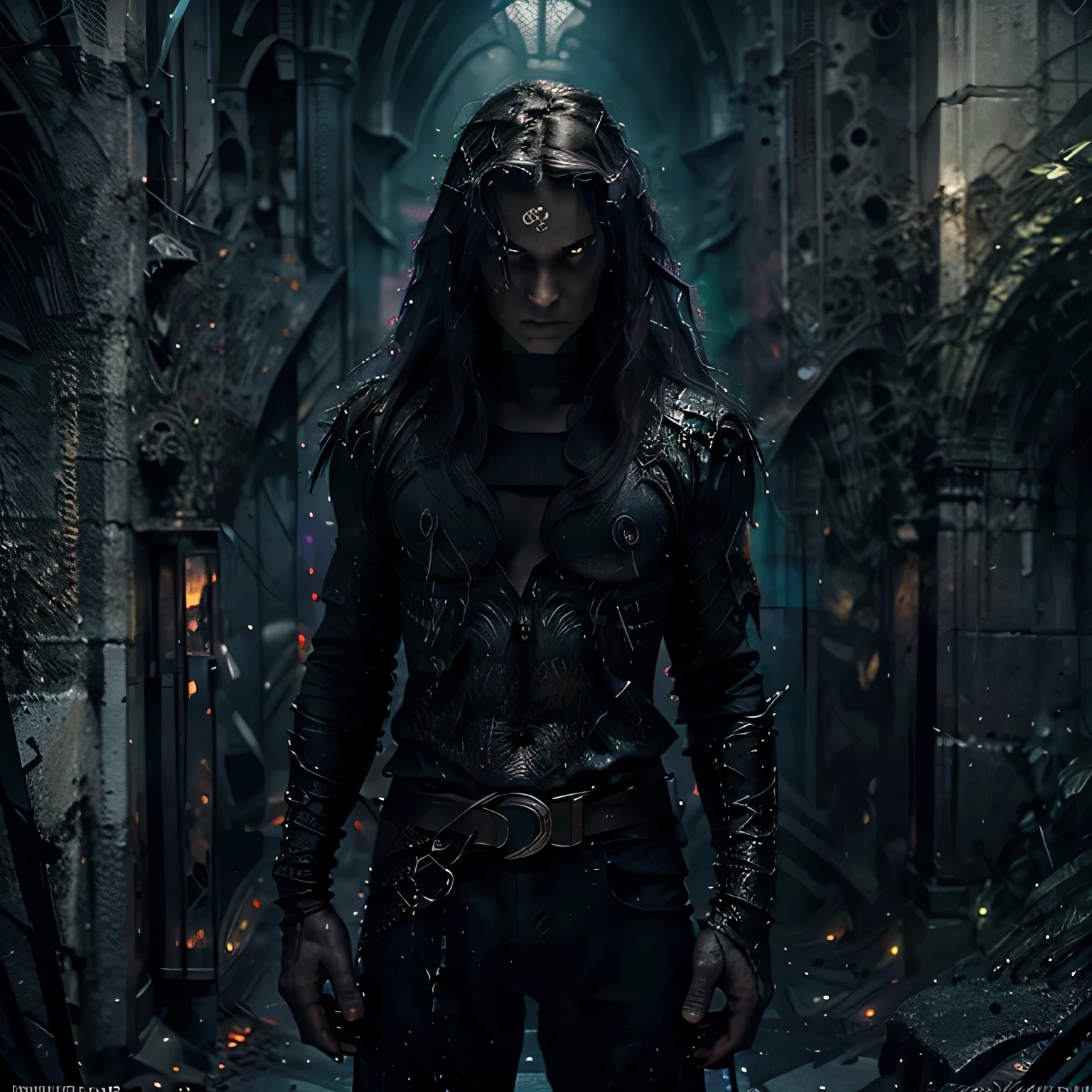 no logo Death Metal album cover by Dan Seagrave. Demon standing at the gates of the underworld, magnificent, powerful, fearsome dark fantasy theme, mystical, zoomed, Dark theme, underworld theme, deviant art masterpiece,
dark throne, crimson eyes, grey hair, colour grading, dark illustration, extreme quality, extremely detailed, ultra-detailed face, ultra hd 8k, dark lightning, artgerm, hyperdetailed, intricately detailed gothic art, triadic colours,
fantastical, intricate detail, splash screen, complementary colours, fantasy concept art, 8k resolution, oil painting, heavy strokes, soft lighting, film photography, analogue photography, film grain, Anna Dittmann, hyperrealism, oil dripping