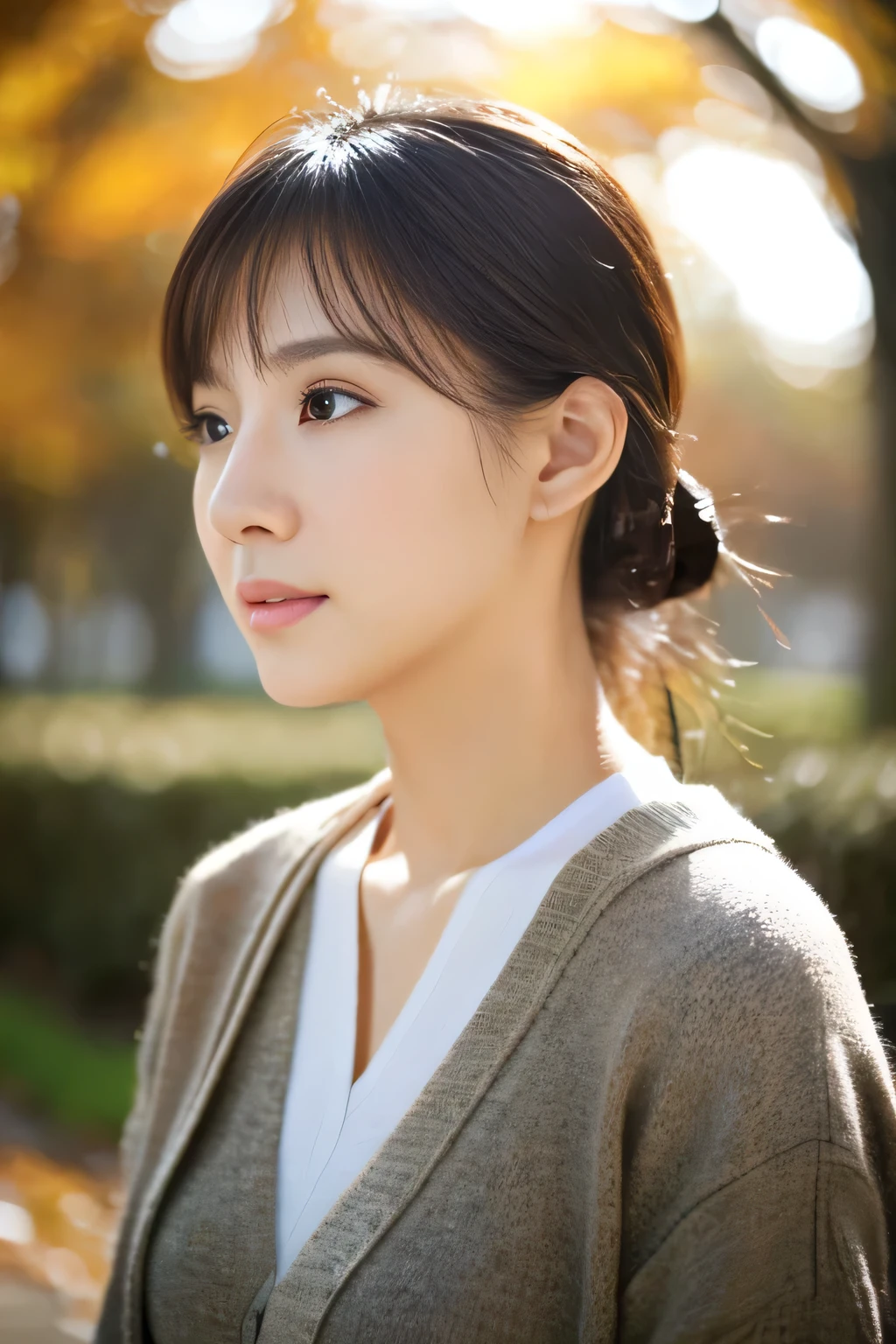 ((highest quality)), ((masterpiece)),30female generation,mature woman,autumn clothing style、looking at camera、Adult-like atmosphere、everyday wear、semi-long、women sexy,Photoreal, sunlight, full body portrait, amazingly beautiful,dynamic pose,AV shooting,Not sure、adult woman、looking at camera, Milky W, high detail skin, realistic skin details、visible pores、sharp focus、volumetric fog、highly detailed face、highly detailed eyes、highly detailed skin、very thin fingers、highly detailed nose、Highly detailed detailed mouth、perfect anatomy、detailed background、detailed clothing、masturbation、AV shooting、