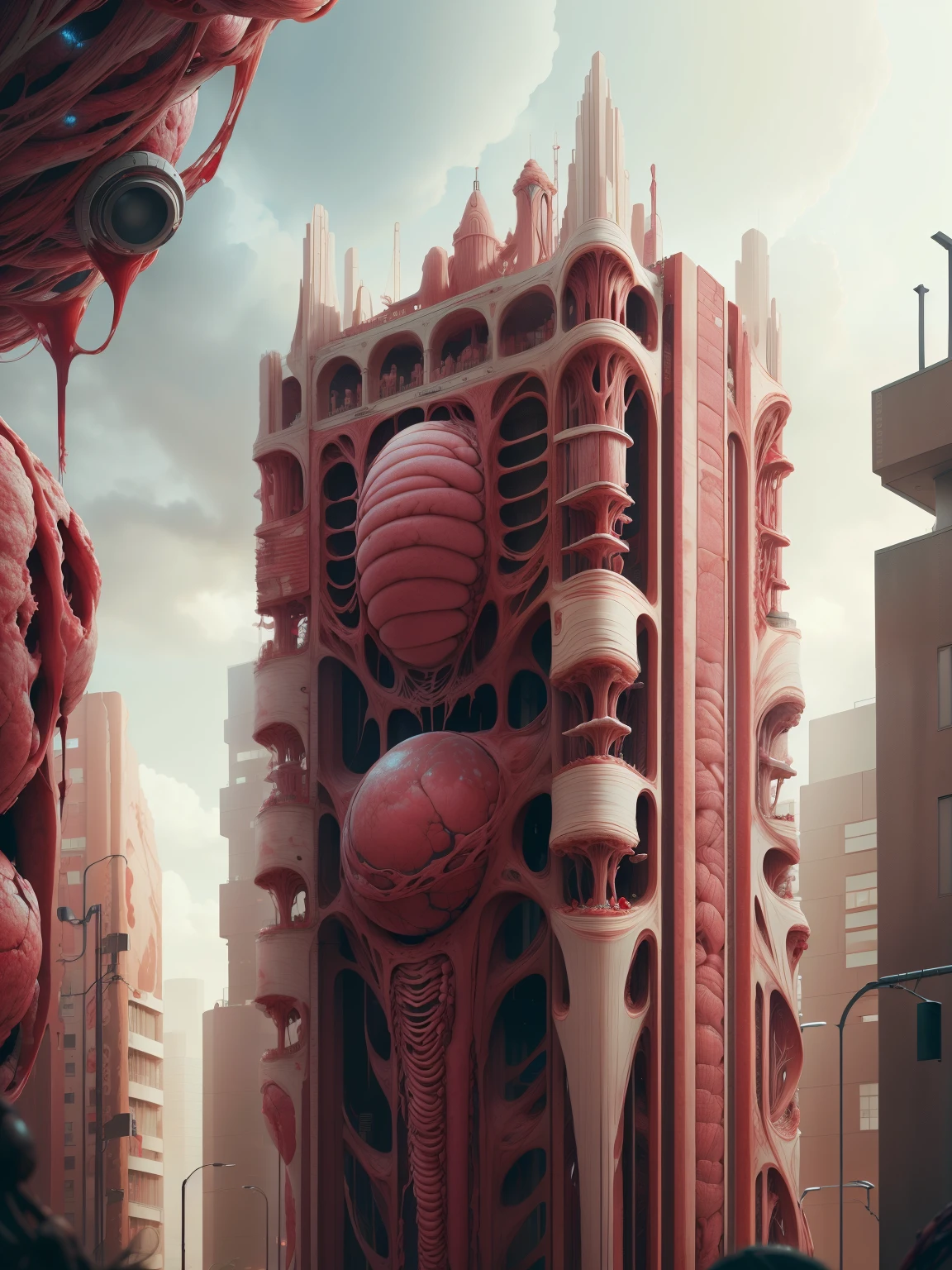 AnatomicTech ,blood vessels, scifi ,utopia
shopping district , (crowed:1.2)