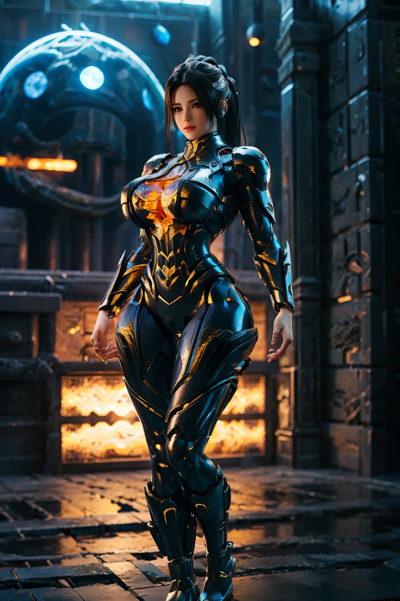 ((Mejor calidad)), ((obra maestra)), (detallado:1.4),(3d realista), ENORME FALSO , (hermoso), (blanco, negro), (negro HAIR), DRAGON SCALE ARMORED GEAR, FUTURISTIC DRAGON MECHA SUIT, (escote), ((MECHA DRAGON 2 (TIGHT pantyhose), (PIERNAS ALTAS), frente, (de pie), CUERPO DELGADO Y SEXY, ABS MUSCULAR, HD, 8K, 1080P. Alien planet battle background