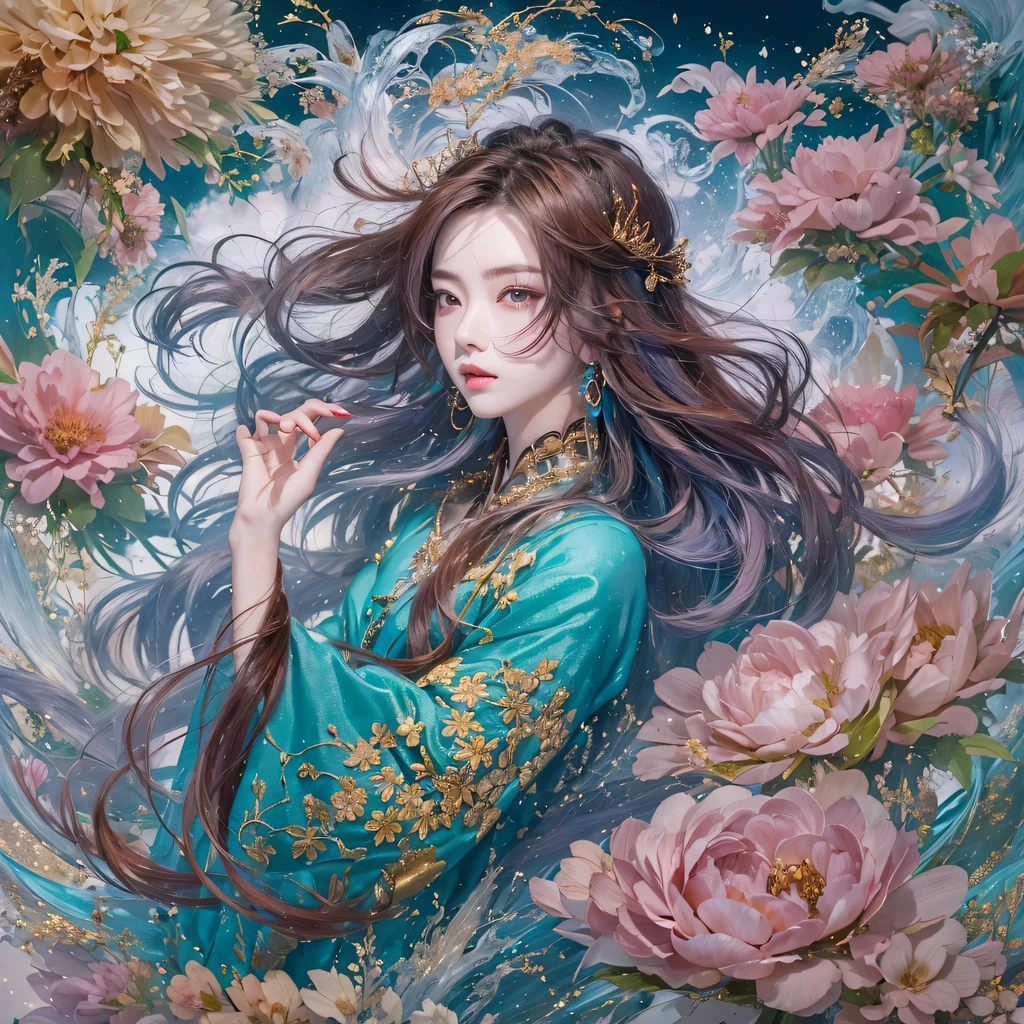 Mars Canyon Area,Bright blue and white feathers gold gold wire shoulder guards,下上Tailfire虎女道士,Tailfire,tattoo,Genius ratio,Live-action texture,Bright orange short hair,3D modeling,16K smooth yellow blue colors,enamel,agate,A flesh-colored world,Blood Blue Maiden 32k(masterpiece,HD,Aoyama Pond,Ultra high quality,32k)long flowing bright blue hair,blood pool,Ziddink, a color,Grumpy (After greeting), (Linen scarf), fighting stance, looking at the ground, long white hair, Floating bright blue, Fire cloud gold headdress, Chinese long-sleeved gold silk burgundy garment, (Abstract metaverse splash:1.2), White background,Peony flower vitality protector(realistically:1.4),bright purple hair,Smoke on the road,The background is very pure, high resolution, detail, RAW photos, Sharp Re, Nikon D850 film photo by Jefferies Lee 4 Kodak Portra 400 camera F1.6 guns, colorful, Ultra-realistic and vivid textures, dramatic lighting, Unreal Engine Art Station Trend, Sinest 800,一个有着long flowing bright blue hair的女孩,huge colorful bubbles