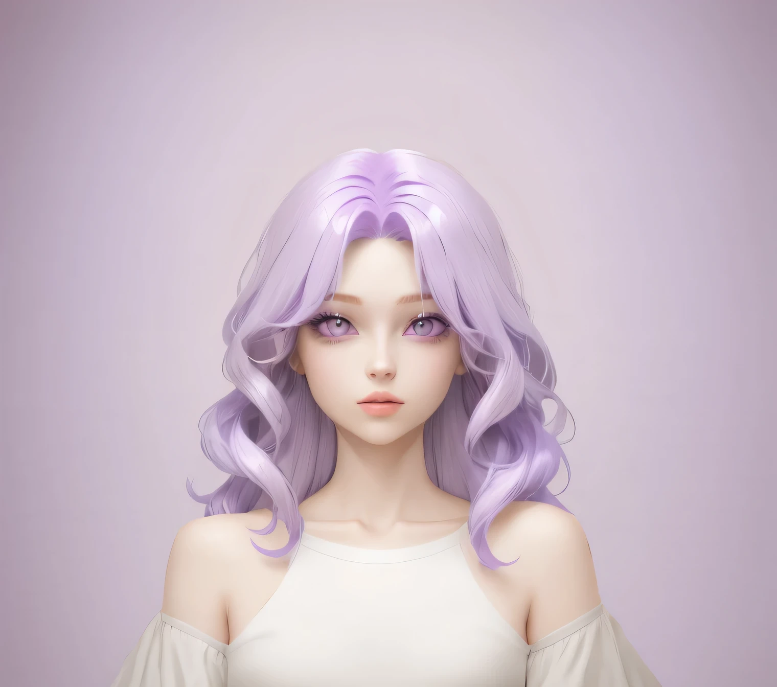 cheveux violet clair