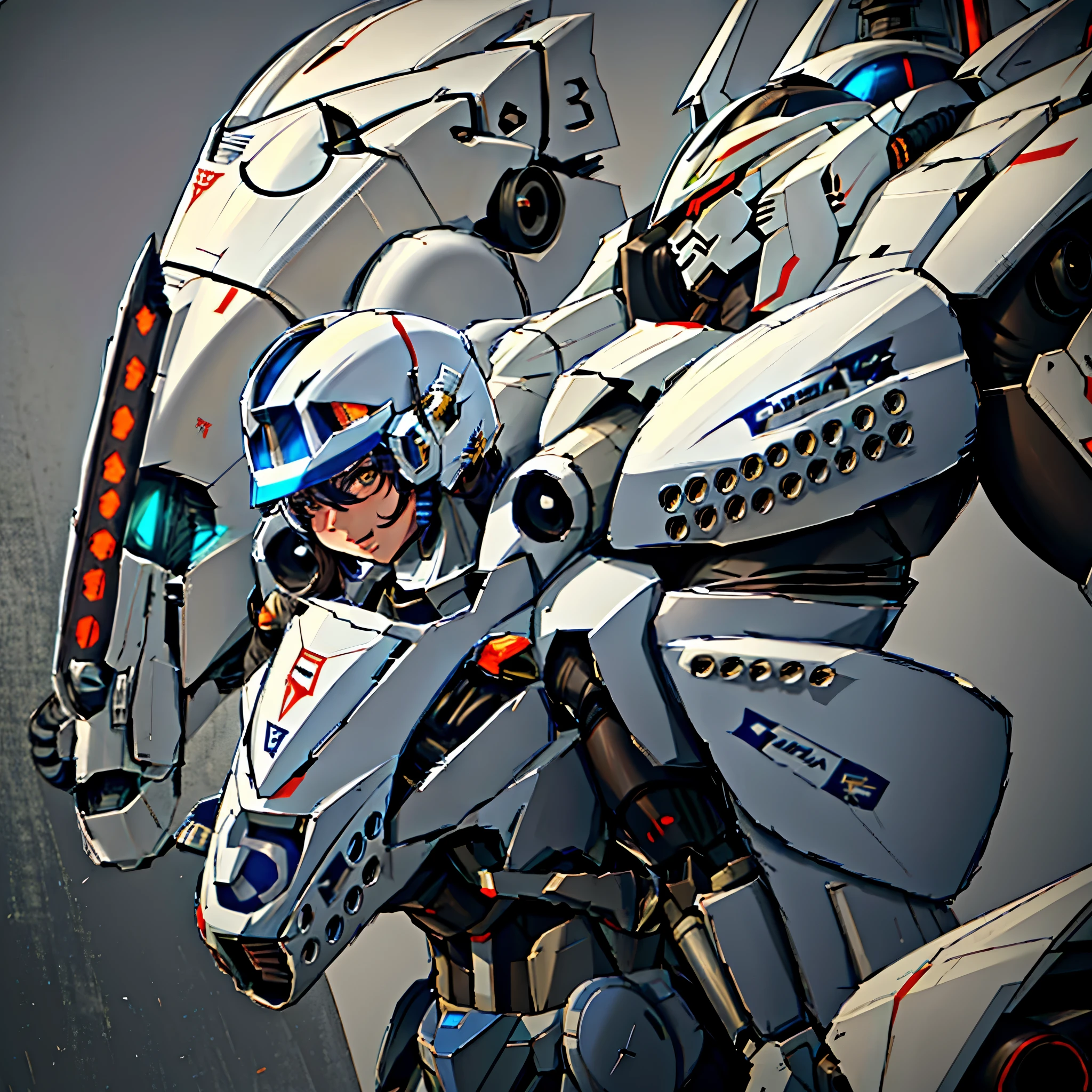 a drawing of a man with a sword and a helmet, samurai jetstream sam, ferra white mecha, jetfire!!!!!, greek god in mecha style, mecha inspired, with futuristic gear and helmet, female mecha, girl in mecha cyber armor, # mecha, cool mecha style, jetfire, mecha anthropomorphic penguin