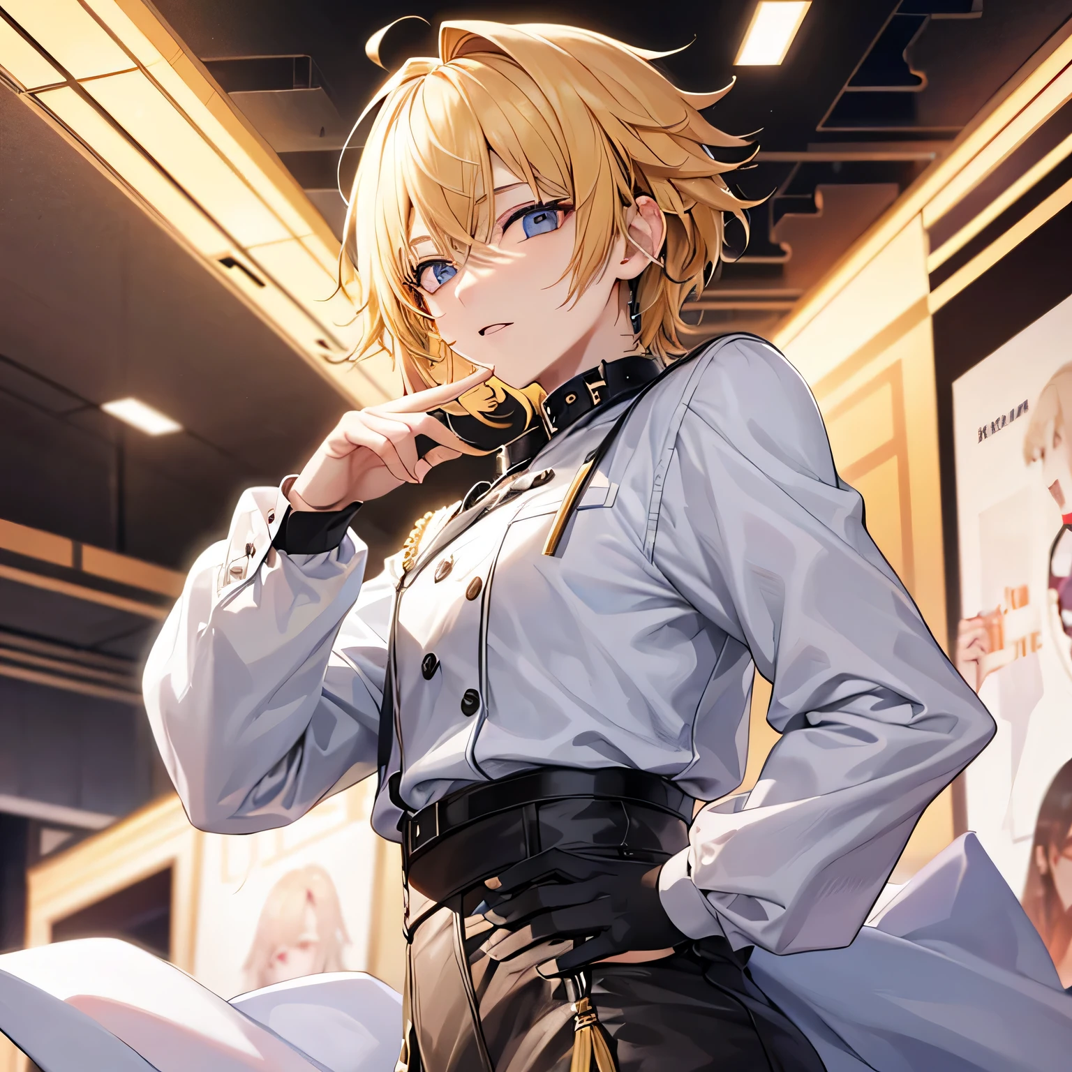 1 person. 20th generation,K-POP star,blonde,