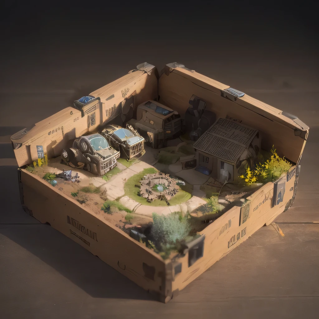 3598年Mars realistic model, (split ends, original photo, best quality, masterpiece:1.4),Steampunk Cyberpunk 6820 City,(CyberpunkMars light:1.3), Mars (related to land),(in a small nature box:1.3),Isometric, small nature, landscape on foundation,landscape,