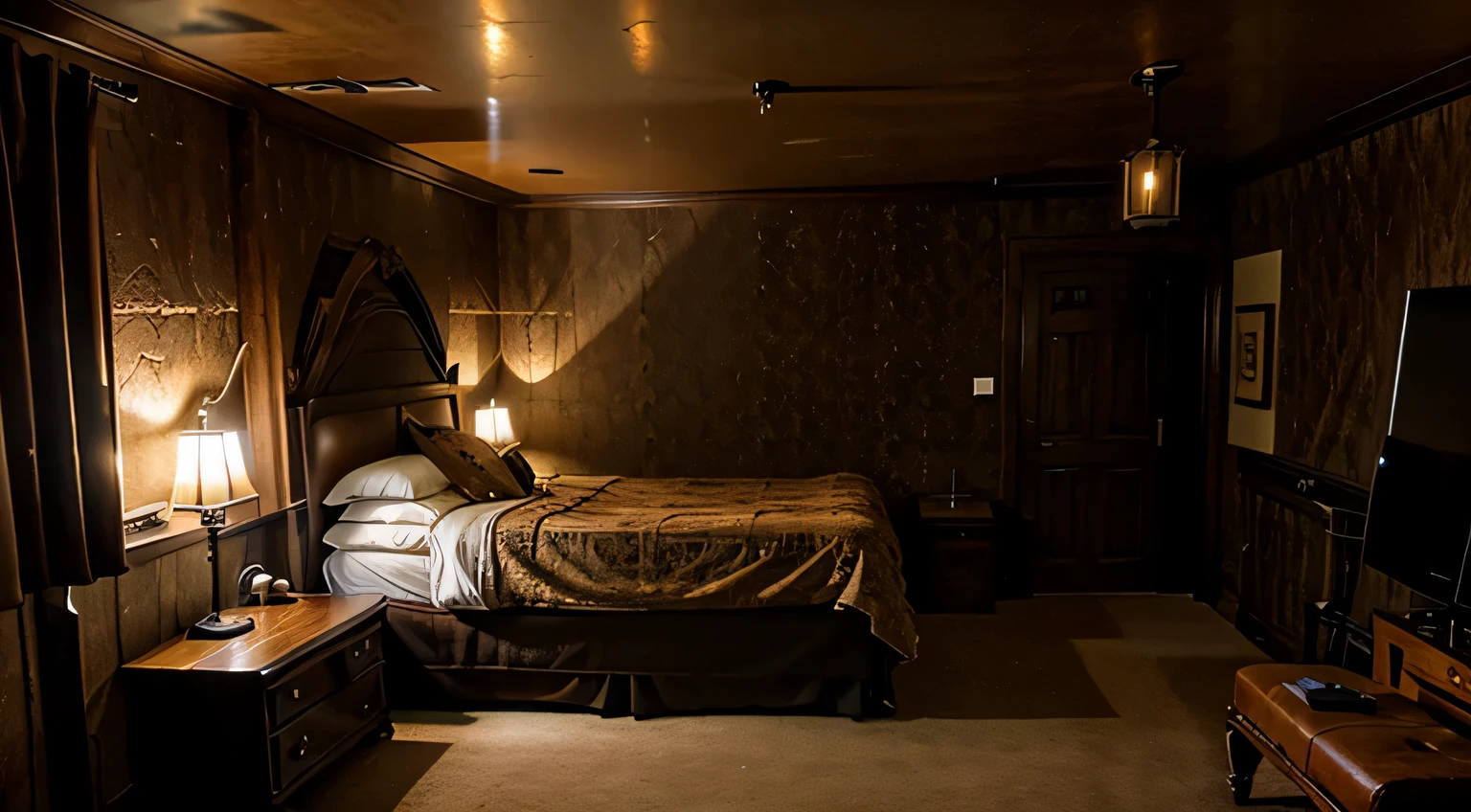 steampunk, ~to, 내부to, bedroom, design, 2 person room