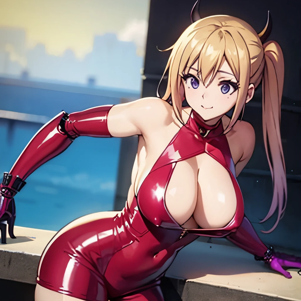 Menina anime in a red latex outfit posing on a ledge, seductive Menina anime, beautiful alluring mulher anime, detalhes finos. anime. tentacles, attractive  anime, mulher anime, ( anime), beautiful mulher anime, succubus in tight short dress, beautiful  anime,  anime, linda sedutora anime adolescente, | anime com detalhes finos, Biomechanical Oppai