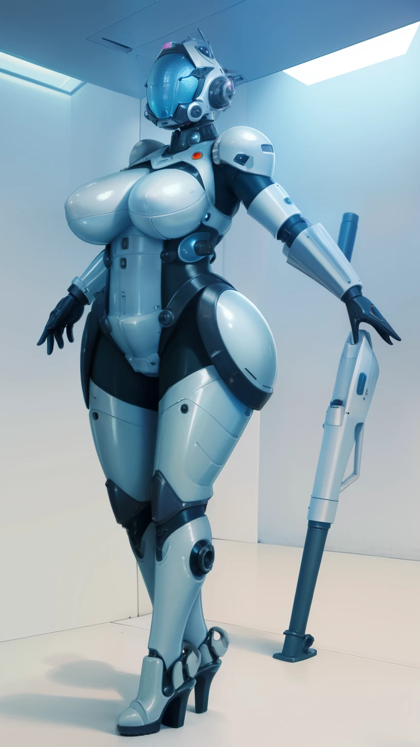 there is nothing, alone, Helmet, cowboy shot,
spaceship, industrial, performer,
(very detailed, masterpiece, highest quality), fat girl、adult woman、Chubby-chan、thick body、reality、professional photos、genuine、thick body, big 、 big ass、big belly、thick thighs、mechanical bodysuit, サイバーHelmet,visor、 Tight silver suit,、full body portrait、high heels、full body portrait、stand on tiptoe、facing forward、model standing、standing with legs apart、