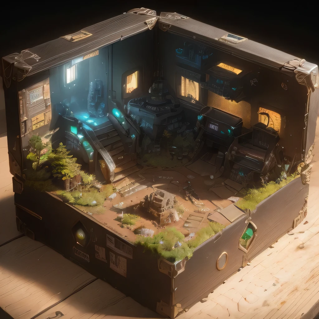 3598年Mars realistic model, (split ends, original photo, best quality, masterpiece:1.4),Steampunk Cyberpunk 6820 City,(CyberpunkMars light:1.3), Mars (related to land),(in a small nature box:1.3),Isometric, small nature, landscape on foundation,landscape,