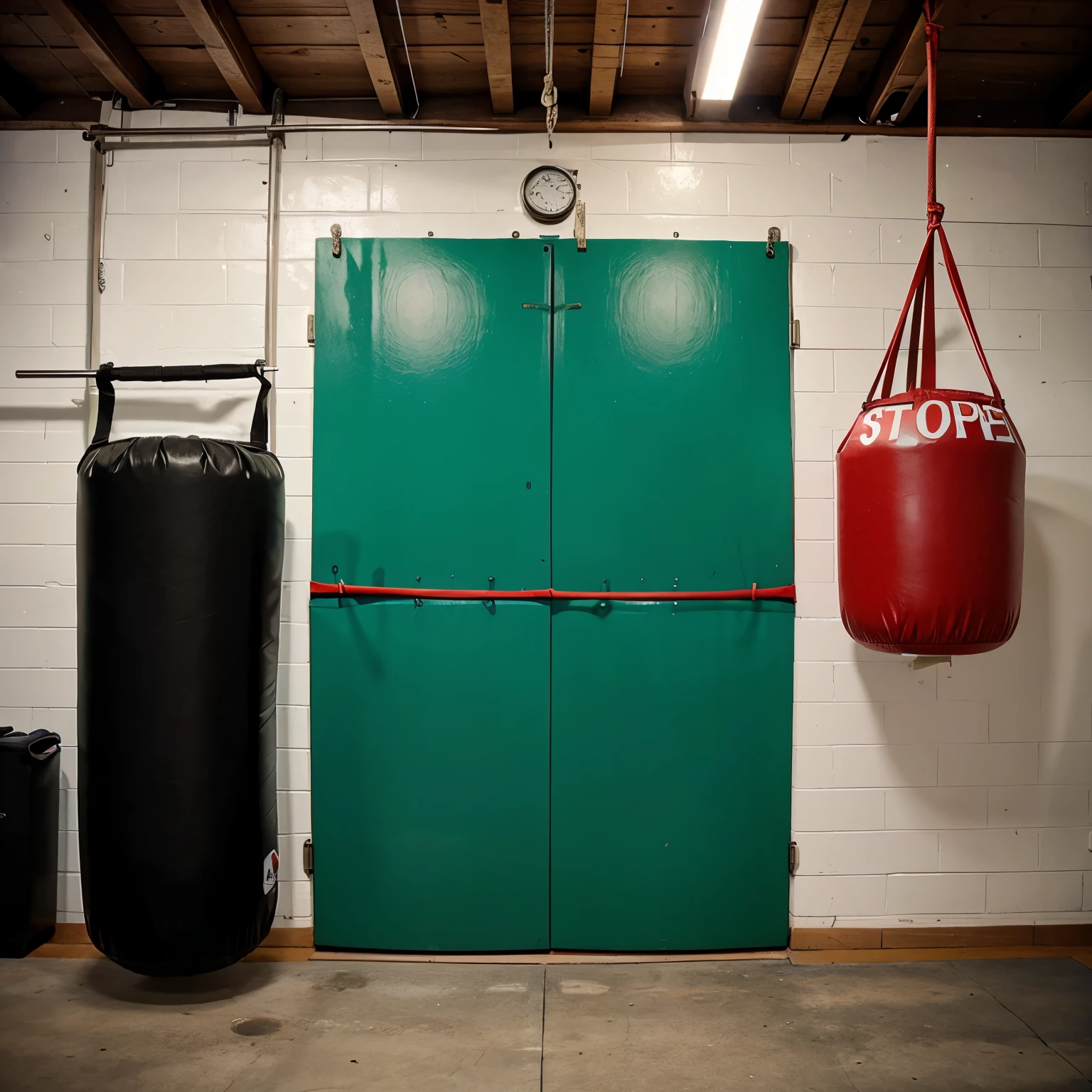 Fancy boxing gym wall