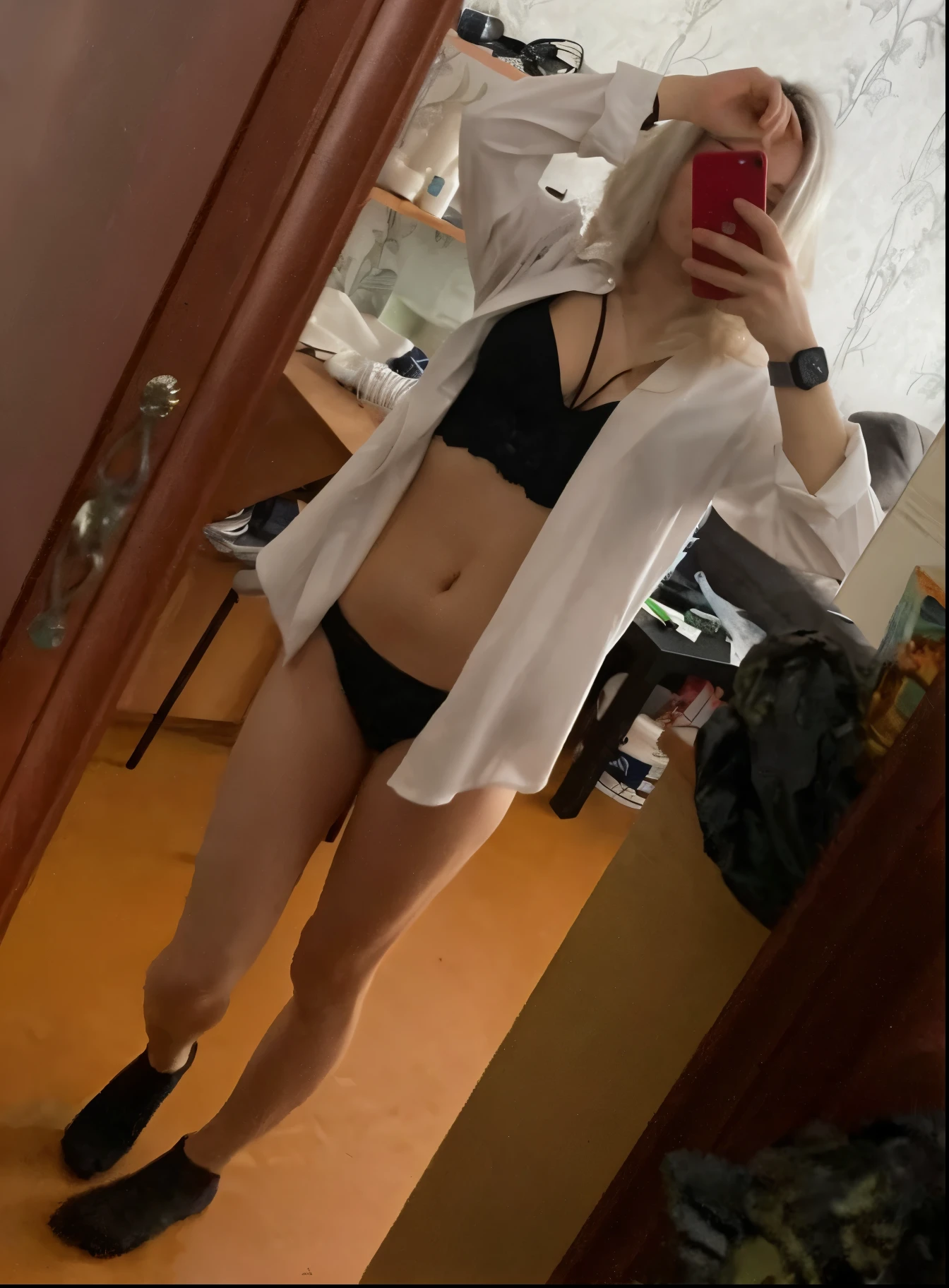 Blonde girl bloomers