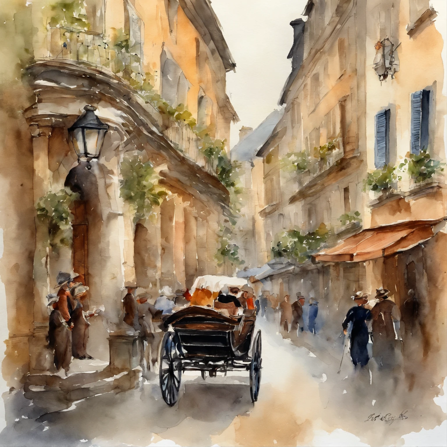 young Marie Antoinette、The moment she leaves her hometown of Austria and travels to France.。before she gets into a luxurious carriage、I look back for a moment。In its expression、Hope for a new future、I feel mixed emotions of a sad farewell to my hometown.。