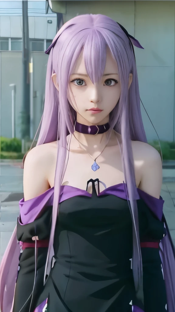 anime girl with purple hair and glasses in a black dress, anime style like fate/stay night, female anime character, cel shaded anime, reisen udongein inaba, anime character, in the anime film, style of madhouse anime, dark purple hair and cybernetics, today's featured anime still, screenshot from a 2012s anime