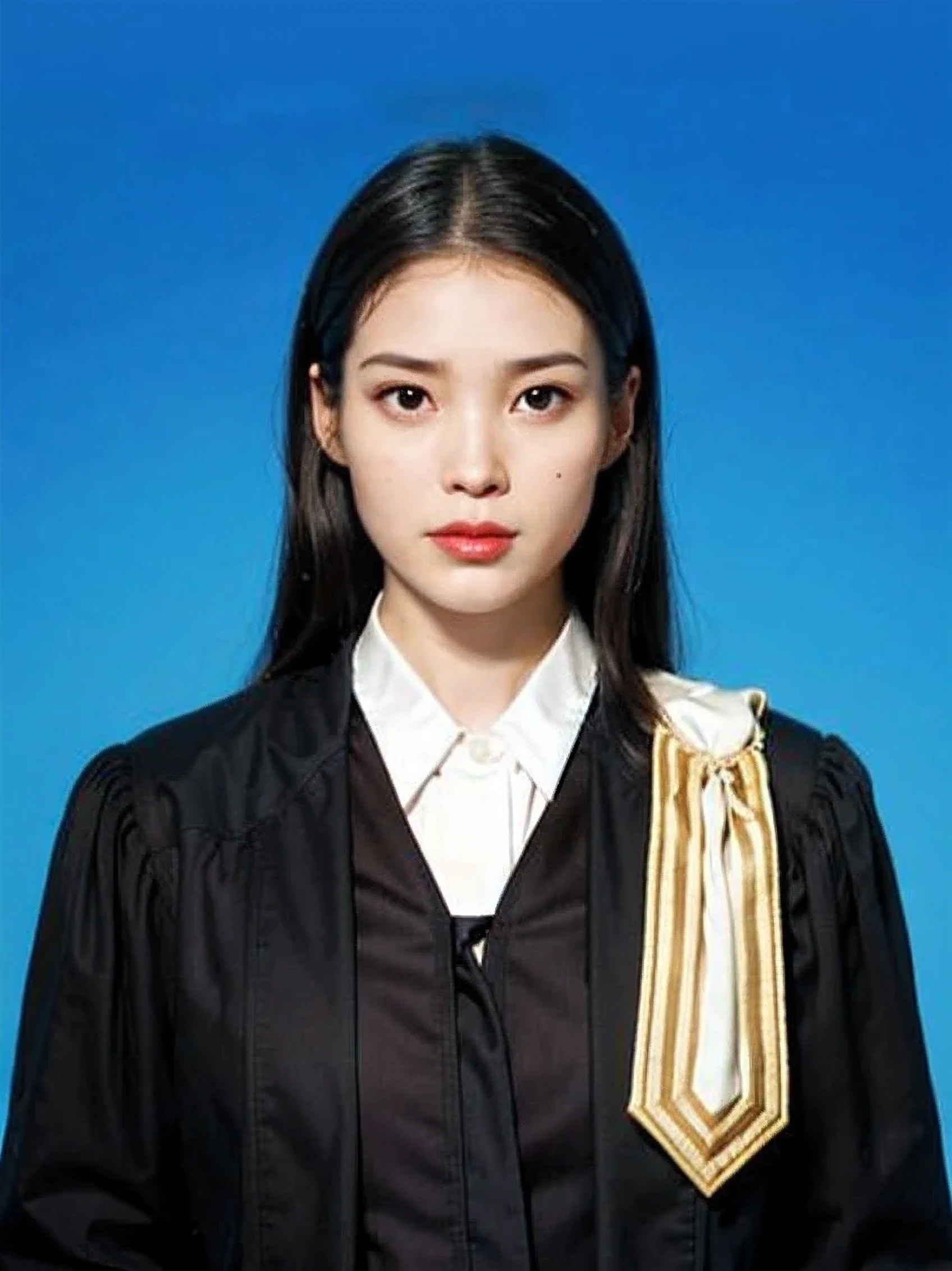The woman wore a black dress and a gold tie.., Dressed as a judge, female lawyer, Wear academic clothes, twatch.awan ducwatch.yes, lawyer, watch.. kyowatch.Lutherman, nivanwatch. cwatch.antwatch.we buy, patipwatch.Sotiwilai, official pwatch.here, patipwatch.Sotiwilaipwatch.on