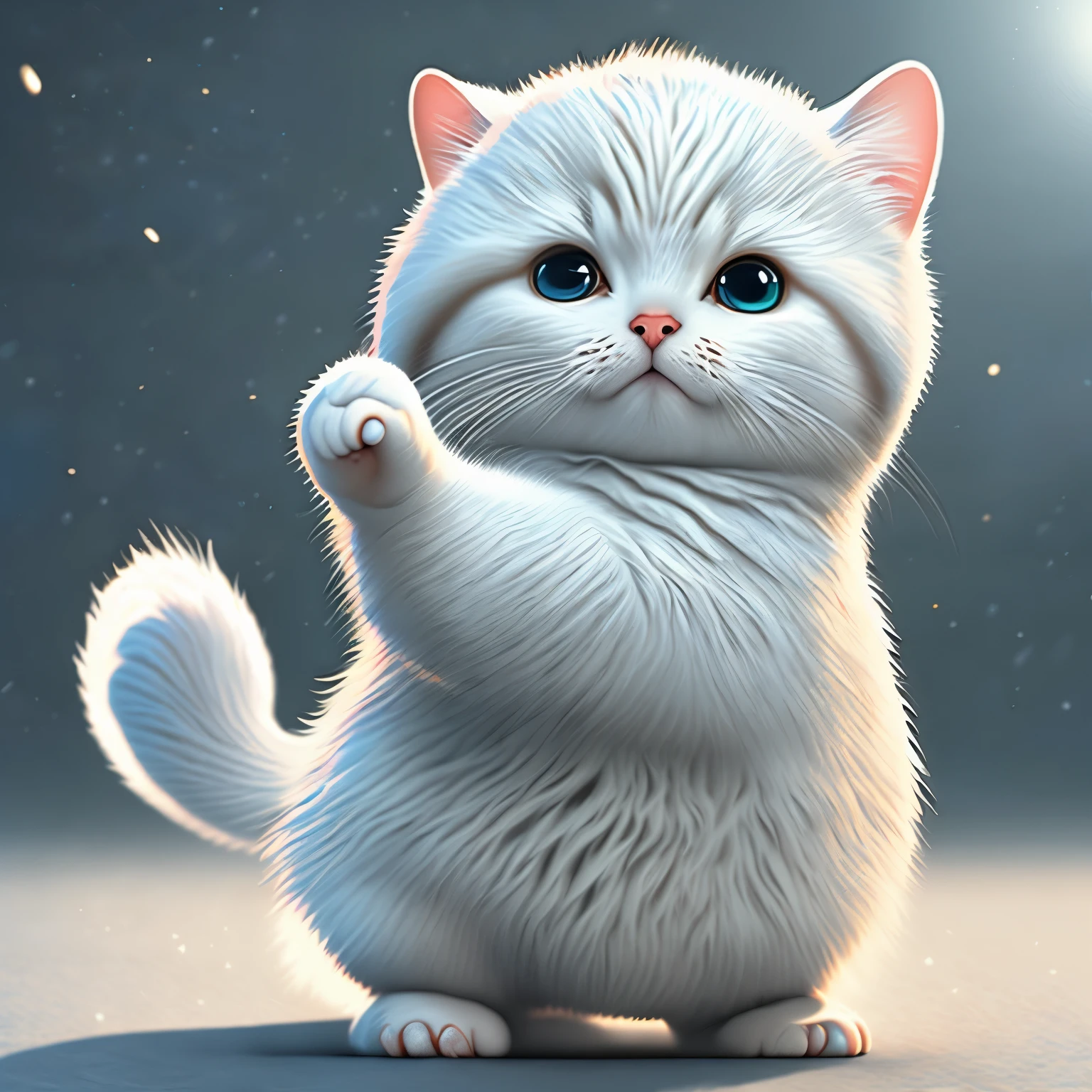Cat doing karate