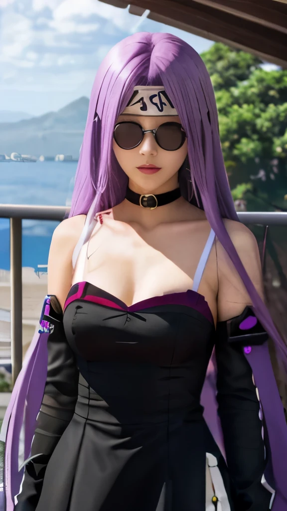 a close up of a woman in a purple mask and black dress, misato katsuragi, nico robin, portrait of a female anime hero, seductive anime girl, female anime character, portrait ninja gaiden girl, anime style like fate/stay night, anime character, anime woman, anime goddess, jojo anime style, official anime artwork, detailed anime character art