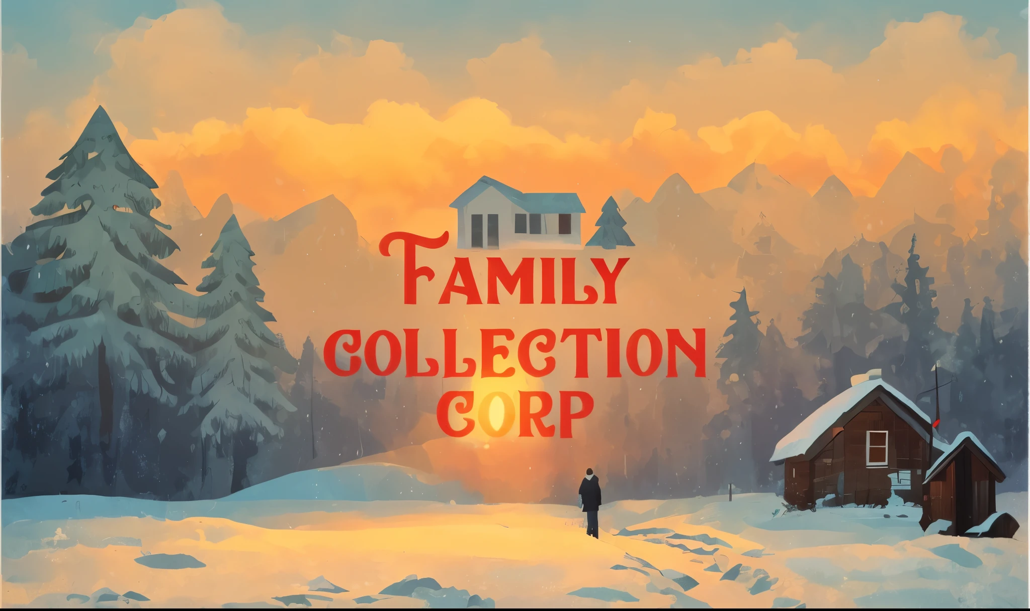 vector art:1.37,Tasson,house,snow,warmth