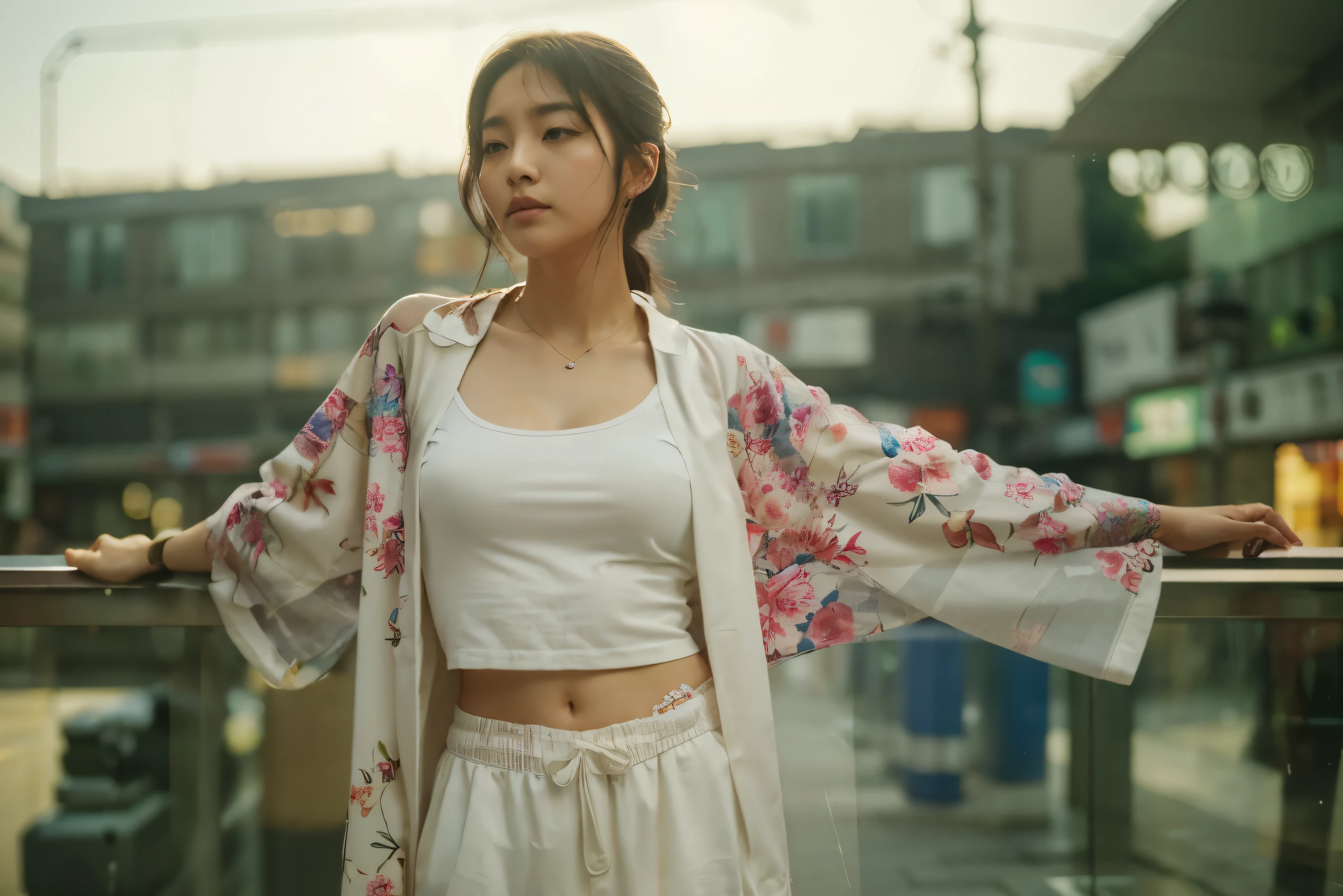 (Best quality, 8k, 32k, Masterpiece, UHD:1.2) "Transform the image into a serene portrayal of empty streets in Seoul, Korea. Capture the essence of the city's unique architecture, blending modern and traditional elements. Emphasize the empty streets, devoid of crowds or people, creating a calm and contemplative atmosphere. Utilize dynamic lighting to enhance the details of the urban landscape. Showcase iconic landmarks or features that represent the beauty and character of Seoul, maintaining a sense of stillness and tranquility."