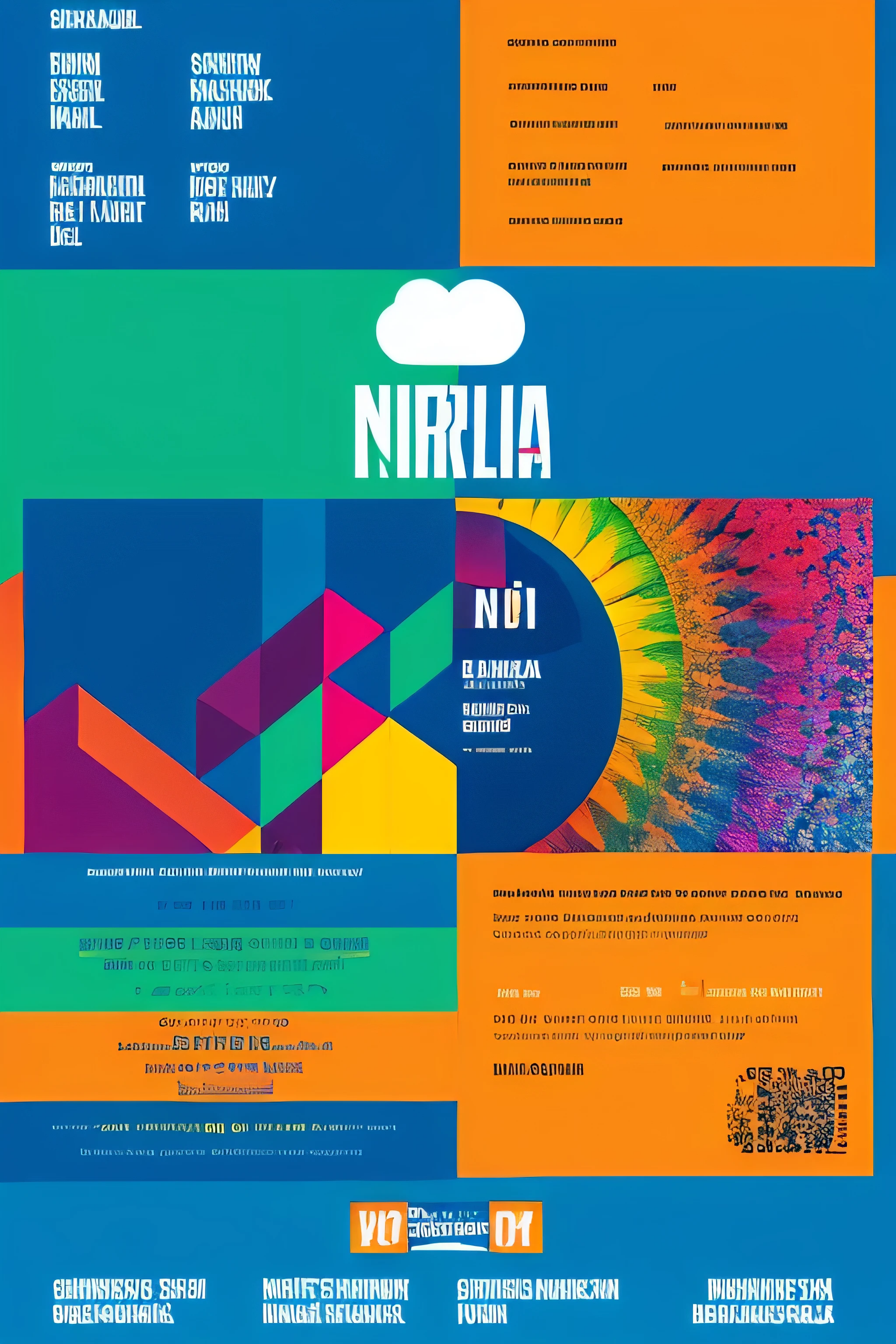 Nordic,Pop music,hip hop,colorful,techno,live,Flyer,bright colors