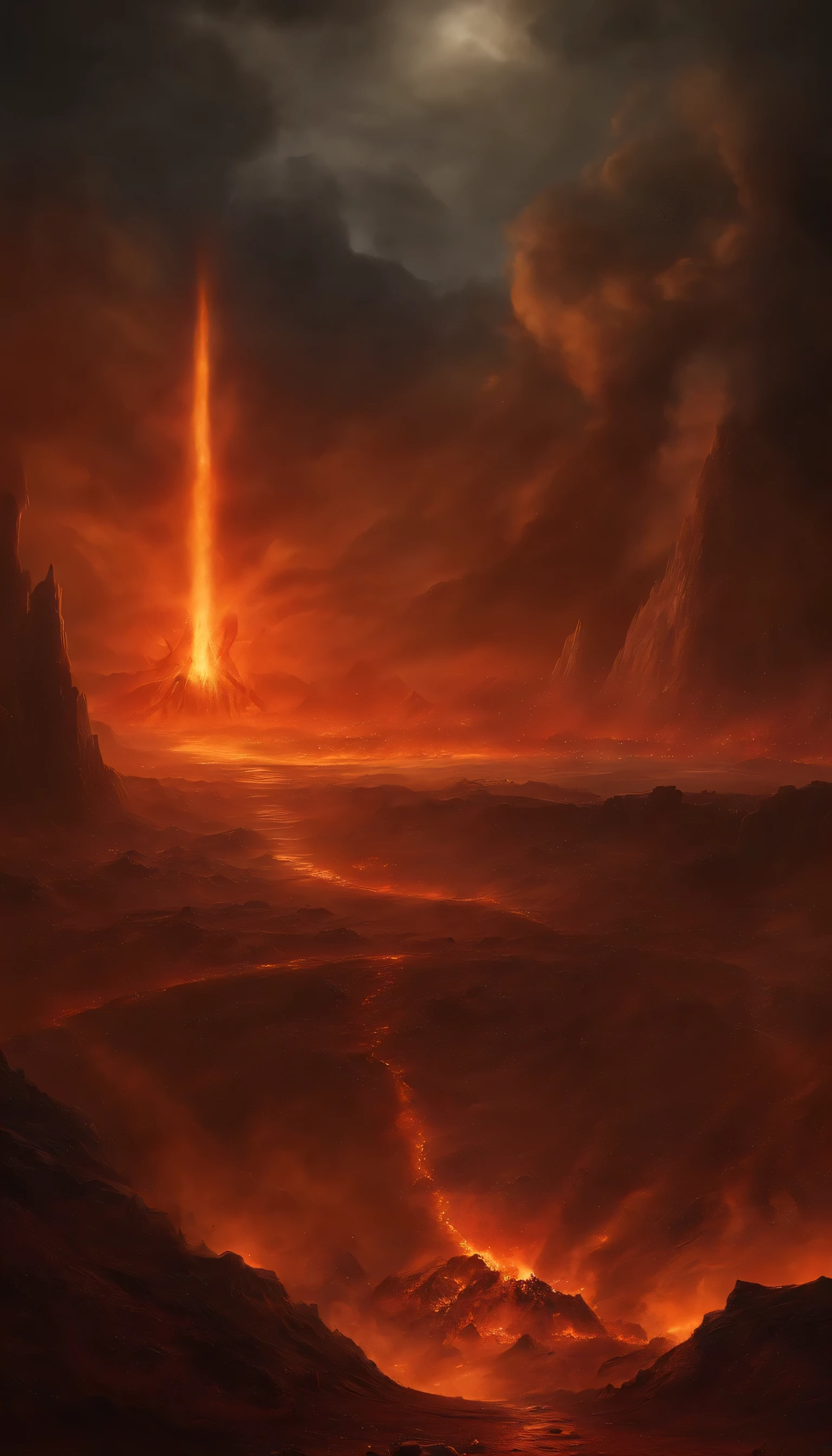 , landscape of hell, bottom of hell, The Last Battle of Hell, apocalyptic landscape!!!!!, Mustafar, ruins of hell, ! apocalyptic landscape!!, wonderful & d dark sun art, gates of hell, gates of hell, World of Warcraft concept art, rescue from the underworld!!!!!!