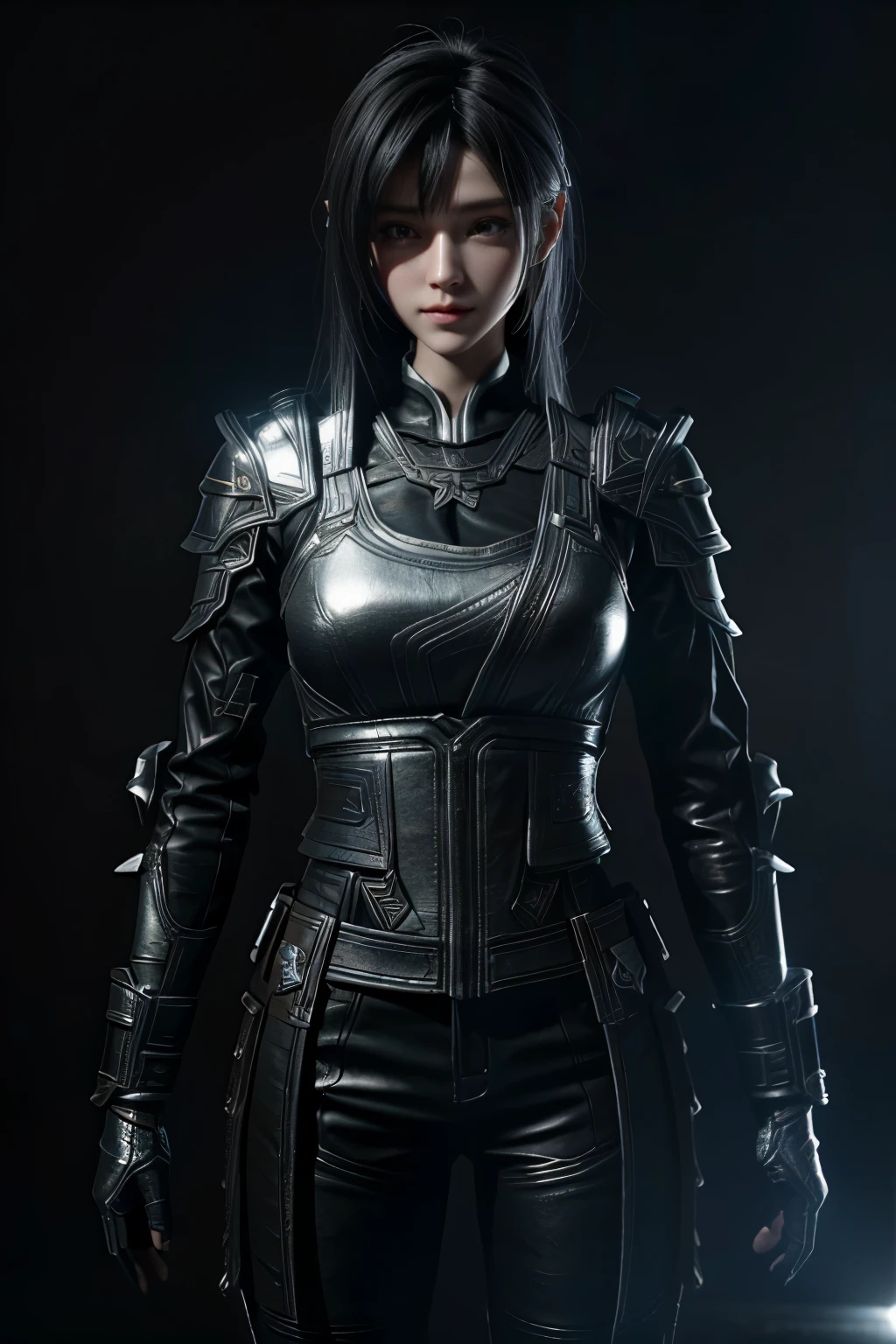 Game art,The best picture quality,Highest resolution,8K,(A bust photograph),(A bust:1.5),(Portrait),(Head close-up),(Rule of thirds),Unreal Engine 5 rendering works, (The Girl of the Future),(Female Warrior),
20-year-old girl,An eye rich in detail,(Big breasts),Elegant and noble,indifferent,brave,
(Future style combat suit combining the characteristics of ancient armor,Ancient runes of light,Combat accessories with rich details,Metallic luster),Future police,cyberpunk characters,
photo poses,simple background,Movie lights,Ray tracing,Game CG,((3D Unreal Engine)),OC rendering reflection pattern
