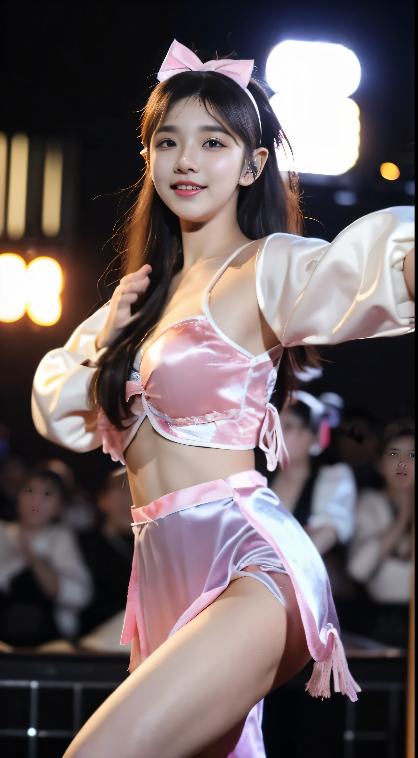 8K, highest quality, High resolution, lively,((exact number of fingers:1.5))、((Euphoric look))、((orgasm:1.0))、((smile:1.15))、((Especially the crotch is sweating and dripping.:1.3))、((translucent:1.5、肌に張り付いて身体のシルエットが判る襟付きのセーラー服's字型のようなボディsーツ:1.5))、white and navy blue、ribbon、sailor hat、double frill garter、super cute girl、10th generation、Part of an idol group、(((At concerts「ザ☆ピ〜s!」dancing)))、spread your legs wide apart, pull your hips back, arch your upper body, and place your left hand on your waist.、Right hand salutes with two fingers、hair is moving、sポットライト、professional lighting、Cinematic light、three-dimensional、
(RAW photo、highest quality)、(realistic、Photoreal:1.3)、highest quality、masterpiece、very delicate and beautiful、A hvery detailed、nffsw、sense of oneness、2k wallpaper、growing up、Beautiful in every detail、masterpiece、light smile、highest quality、Hvery detailed ticker Unity 8K wallpapers、huge file size、super detailed、High resolution、very detailed、((exact number of fingers:1.5))、((Euphoric look))、((エクsタシー:1.6))、((smile:1.15))、((sweating:1.4))、((Translucent:1.55))、((肌に吸い付く襟付きで体のシルエットを美しく見せるライトピンクパープル色のセーラー服型ボディsーツ:1.5))、(violet and pink)、ribbon、sailor Hut、double ruffle garter、super cute girl、10th generation目、Part of an idol group、(((At concerts「ザ☆ピ〜s!」dancing)))、spread your legs, Pull your hips back, Arch the upper body, and place your left hand on your hip.、Right hand salutes with two fingers、Hair is moving、((orgasm:1.6))、sポットライト、professional lighting、cinematic light、Three-dimensional、viewer'perspective、
