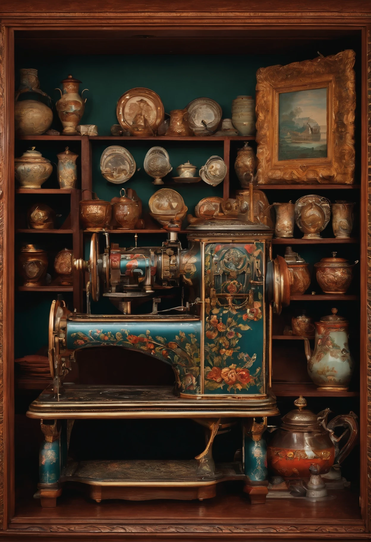 Art de machine à coudre vintage 
