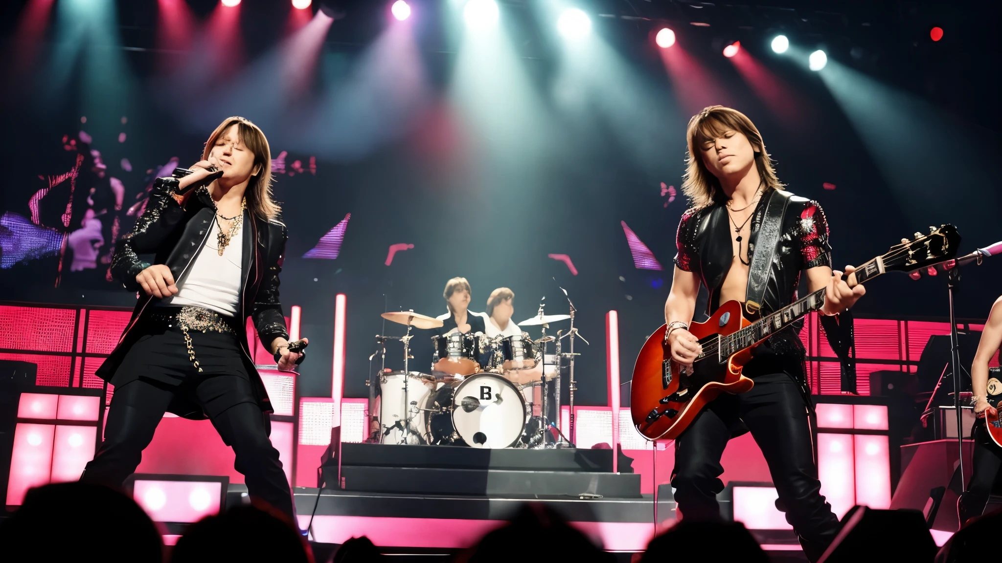 B&#39;z performing live at Budokan