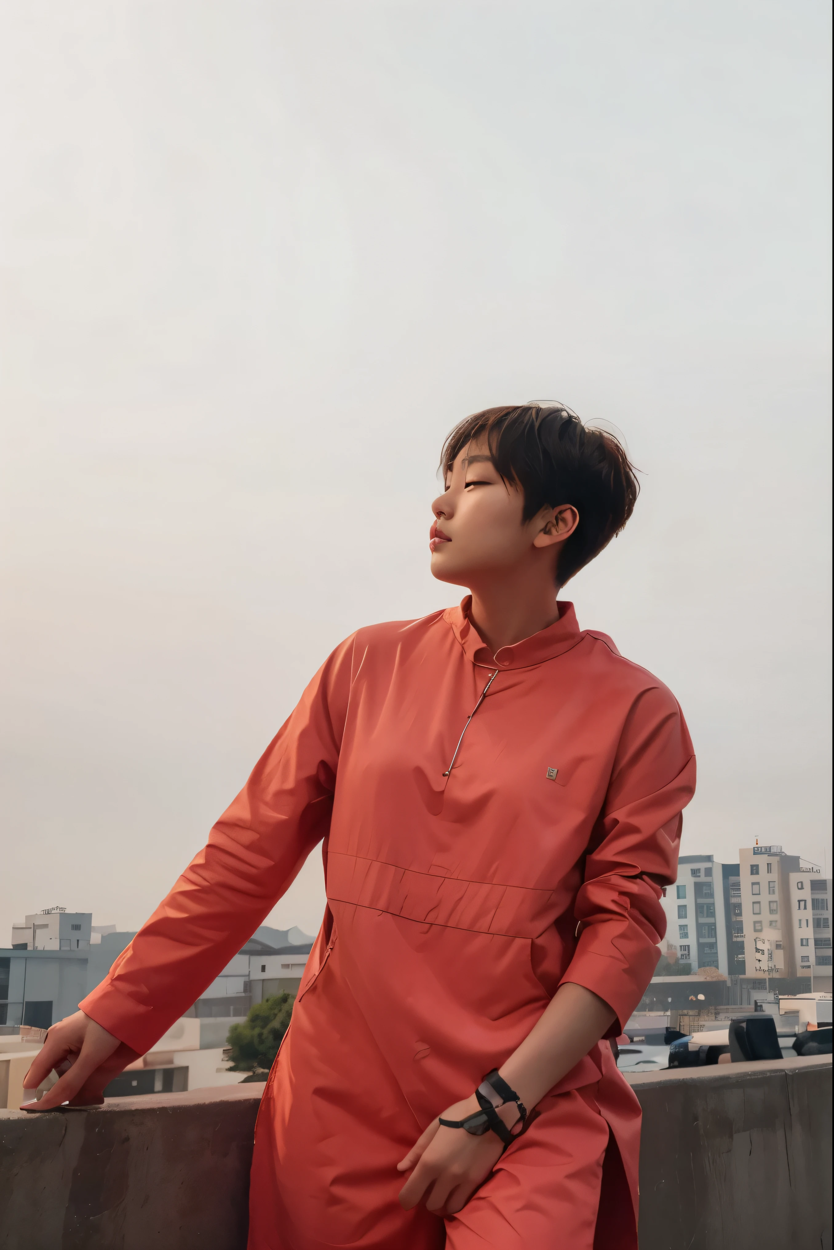 A cute Korean hot babe🤤🤤 Tom boy with wolfcut hair perfect face perfect jawline with beautiful close relaxing eyes , fat nose, lips , cheeks , jawline