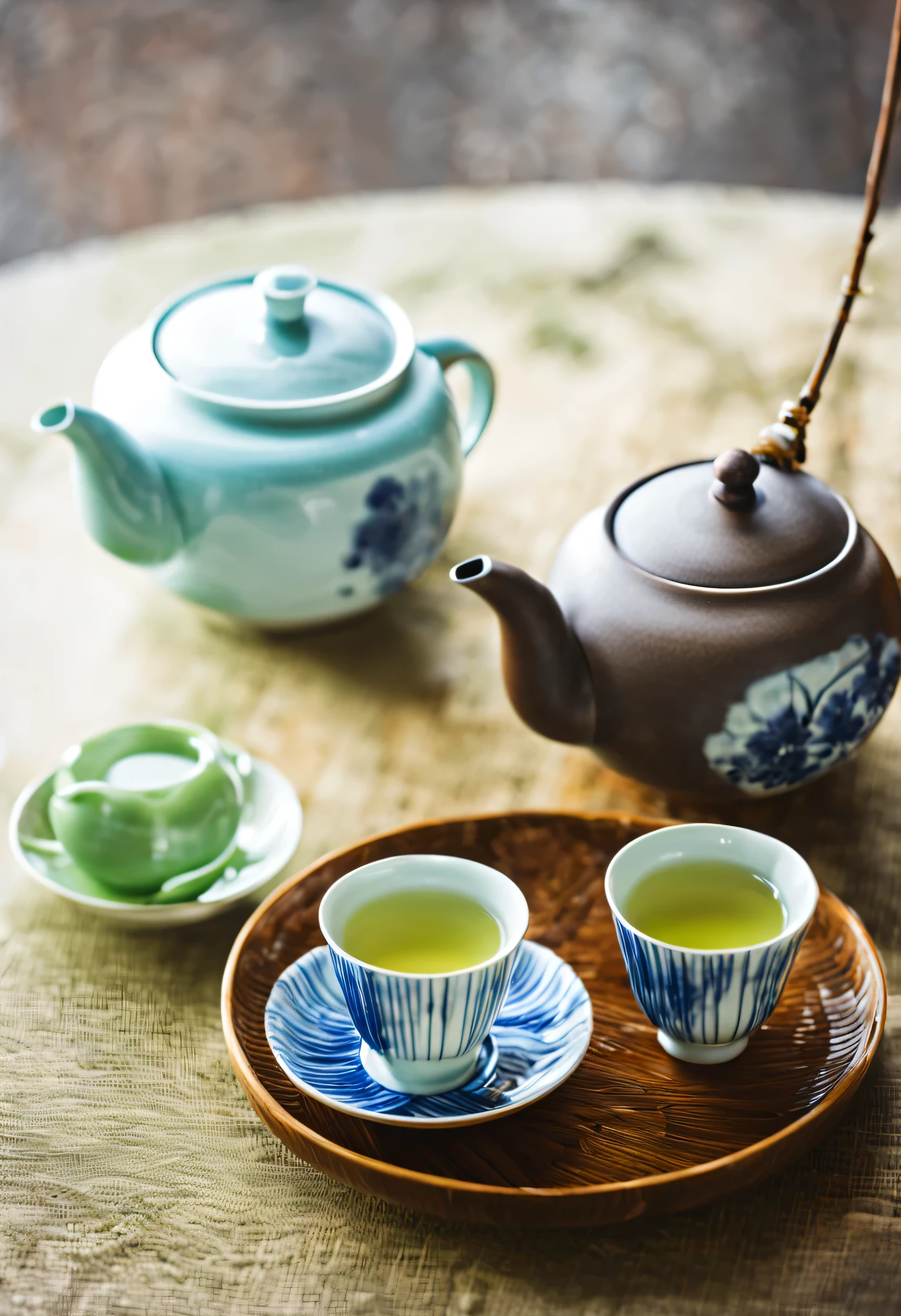 Japanese tea, teapot and teacup