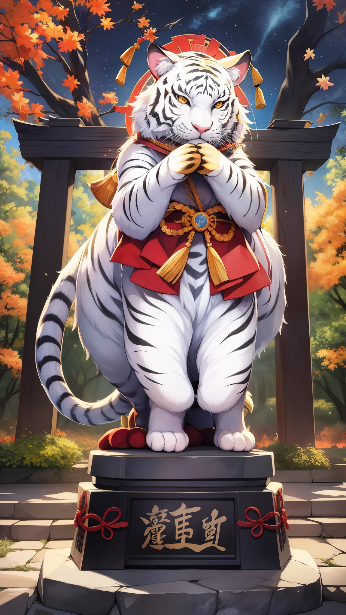 white tiger、（（（Thunder Tiger）））+++、（（（thunder）））+++、（（（Thunder Tiger）））+++、（（（thunder）））+++、（（（Thunder Tiger）））+++、（（（thunder）））+++、One of China&#39;s four legendary divine beasts.、protect the west。takes the form of a white tiger。White is、According to the theory of five elements, it is considered to be the color of the west.。 In the literature『Book of Rites』Kyoureijoya『Huainanzi』Post in astronomy lesson。In addition、漢代の文献には西方をwhite tigerとしないものもあり、『Book of Rites』Rin in luck（Rin、Kirin）·phoenix（law、Phoenix）·turtle（tree、spirit turtle）·dragon（dragon、Oryu）as the four spirits、虎のかわりにKirinがあげられている[1]。Also『Historical Records』『Hanshu』では西方をwhite tigerでなく咸池とし、white tigerは参宿の別名とする[2]。 in Chinese astronomy、The circumference of the sky is divided into four parts along the equatorial belt of the sky.、Of the 28 inns, 7 inns to the west（Kui·Lou·Stomach·Pleiades·Bi·觜·Chen）を総称してwhite tigerとした。 in Japan、The main statue pedestal of the Kondo Hall of Yakushiji Temple in Nara Prefecture、明日香村のキトラ古墳の石槨内壁の西側壁にもwhite tigerが描かれている。others、Kanda Myojin Shrine、秩父神社など多くの場所で四神の彫像や絵を確認でtreeる。 俳句においてautumnの季語である「White Emperor」is synonymous with、autumn（west white）is a symbol of。Suzaku、Xuanwu、Together with Seiryu, they are grouped together as the Four Gods.、南をSuzaku、北をXuanwu、East with Seiryu、Each person is responsible for protecting the other.。white tigerは西方の守護を司どるが、white tigerと西方との結び付treeは、Five elements theory is yellow in the center、black in the north、blue in the east、white to the west、It comes from the fact that red and five colors were assigned to the south.