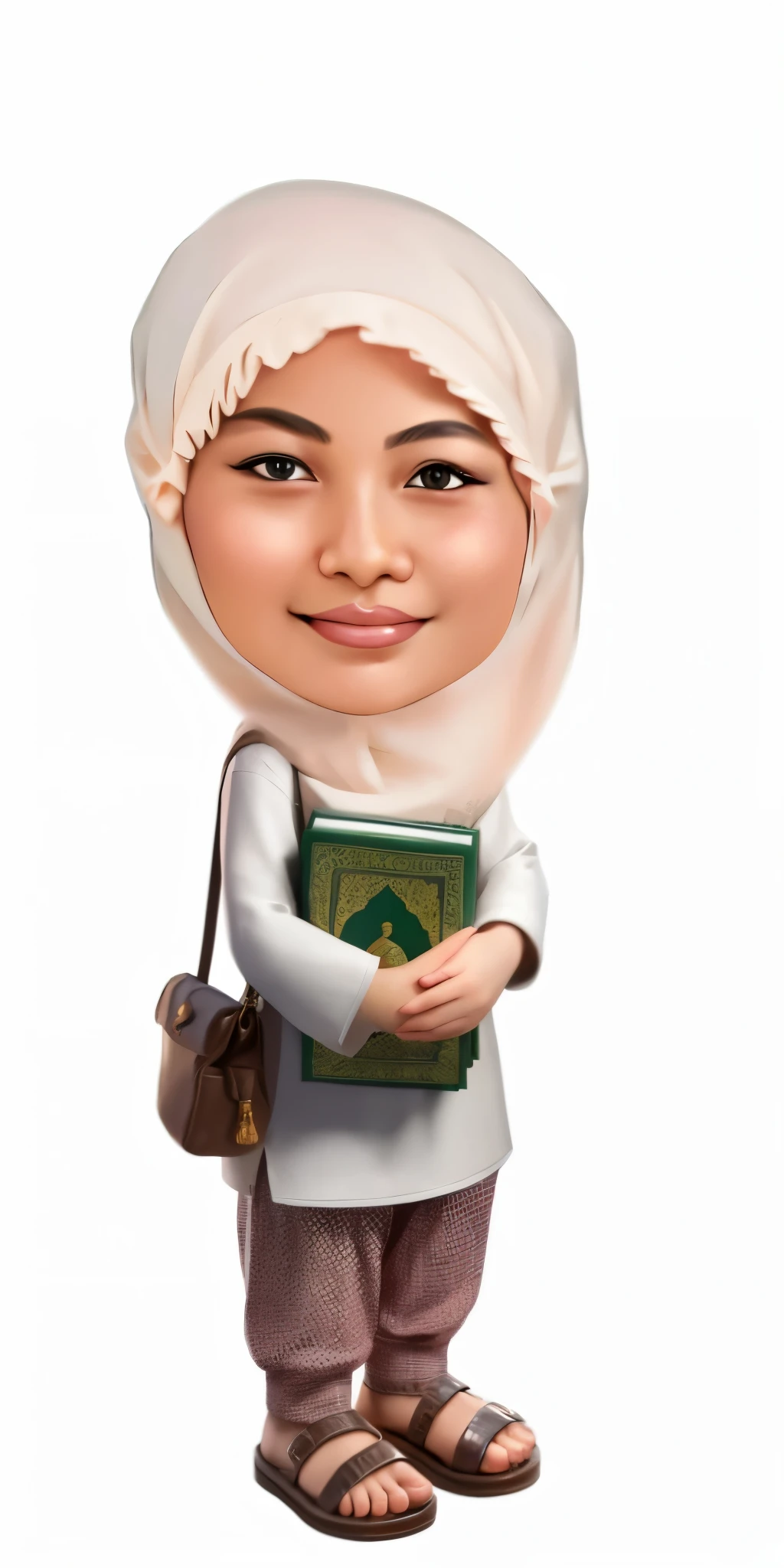 a cartoon character of a muslim woman waving her hand, caricature illustration, faridah malik, inspired by Nil Gleyen, in cartoon style, caricature, cartoon portrait, hijab, caricature!!!, chibi, caricature style, charicature, inspired by Basuki Abdullah, arab ameera al-taweel, cute woman, by Nil Gleyen, nft portrait