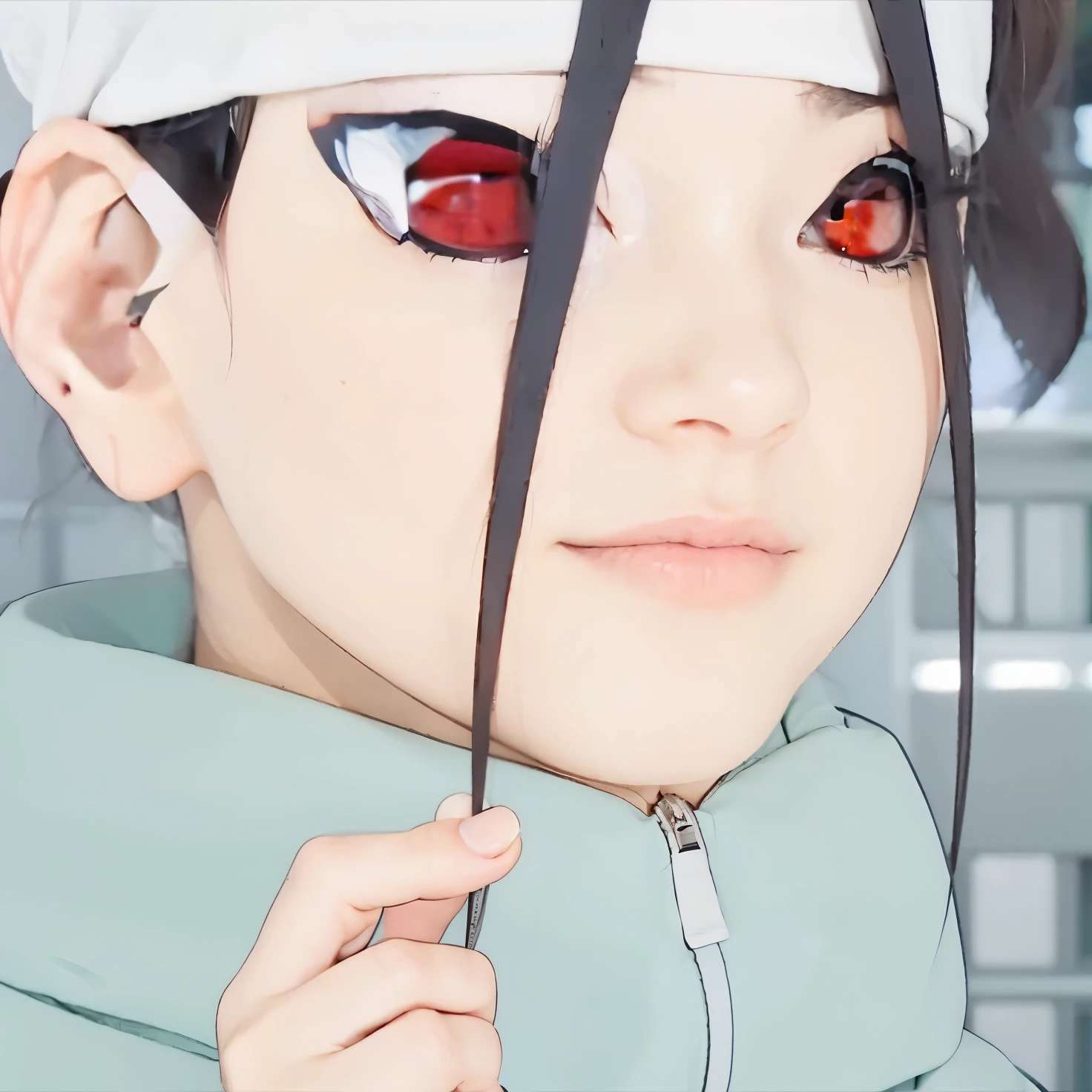 Girl red eyes
