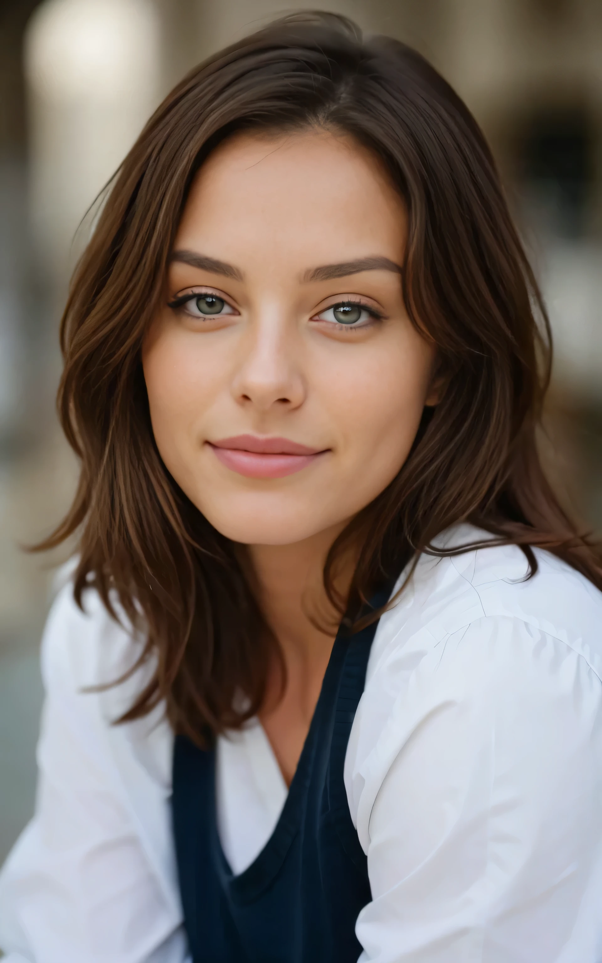 Belle brune portant un pull rose, face turned towards the camera, Very detailed, 21 ans, visage innocent, natural wavy hair, Yeux bleus, high resolution, chef-d'ouvrages d'Art, best quality, intricate details, Very detailed, acuity, detailed skin, realistic skin Texture, Texture, Detailed eyes, professionnel, 4K, sourire charmant, shot with Canon, 85mm, faible profondeur de champ, couleur de vision kodak, corps parfaitement ajusté, extremely detailed, photo_\(ultra\), photorealistic, realistic, Post-traitement, maximum detail, roughness, vrai vie, ultra realistic, Photorealism, la photographie, 8k UHD, la photographie