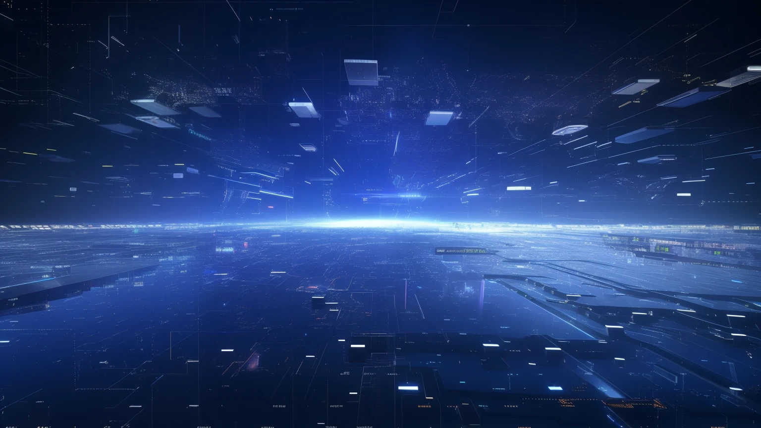 Close-up of a futuristic city filled with lights, Data fragments explode, digital greetles background, cyberspace, network background, 超現實的cyberspace, megastructure background, Abstract art representing data, futuristic background, network architecture, Large network array data hologram, abstract technology, hd background, megastructure background), cybernetic city background