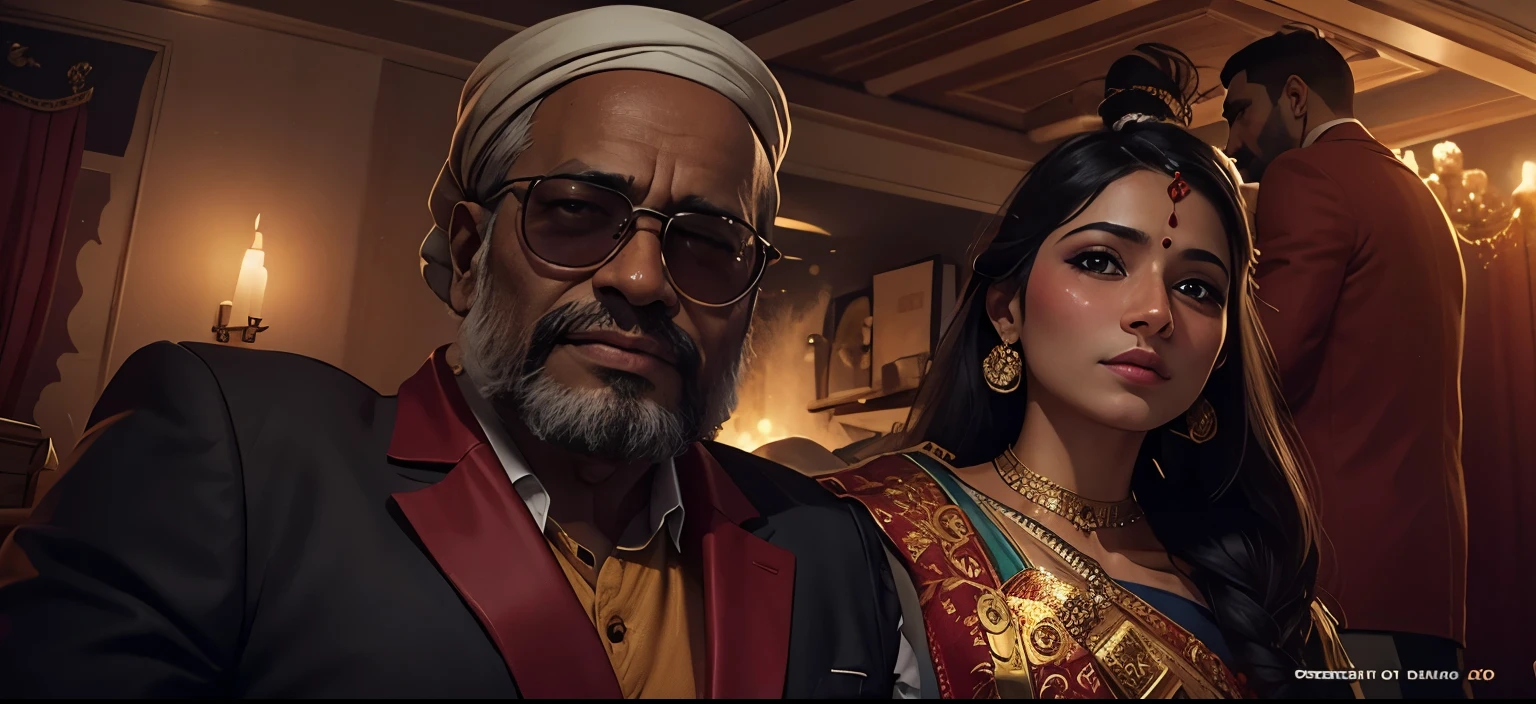 Indian wedding couple