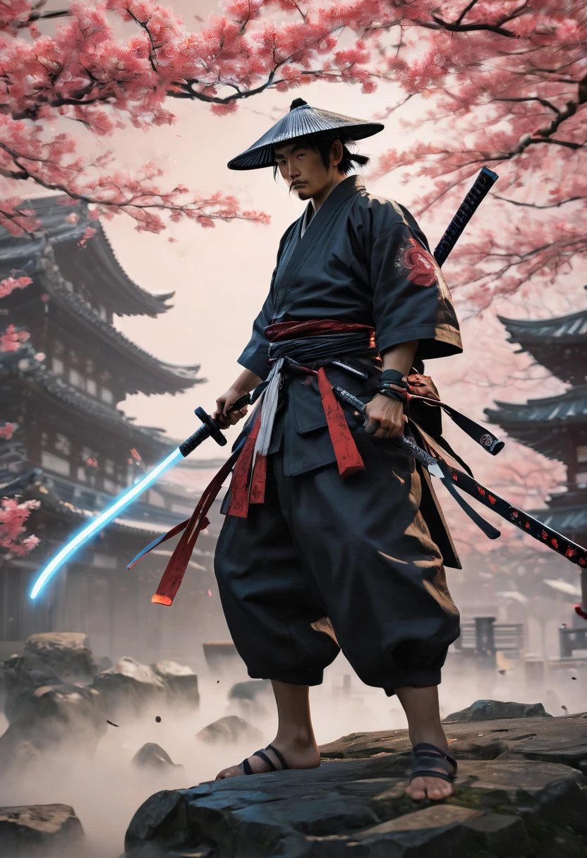 arcane samurai, by Hiroyuki, (best quality, masterpiece, Representative work, official art, Professional, Ultra intricate detailed, 8k)