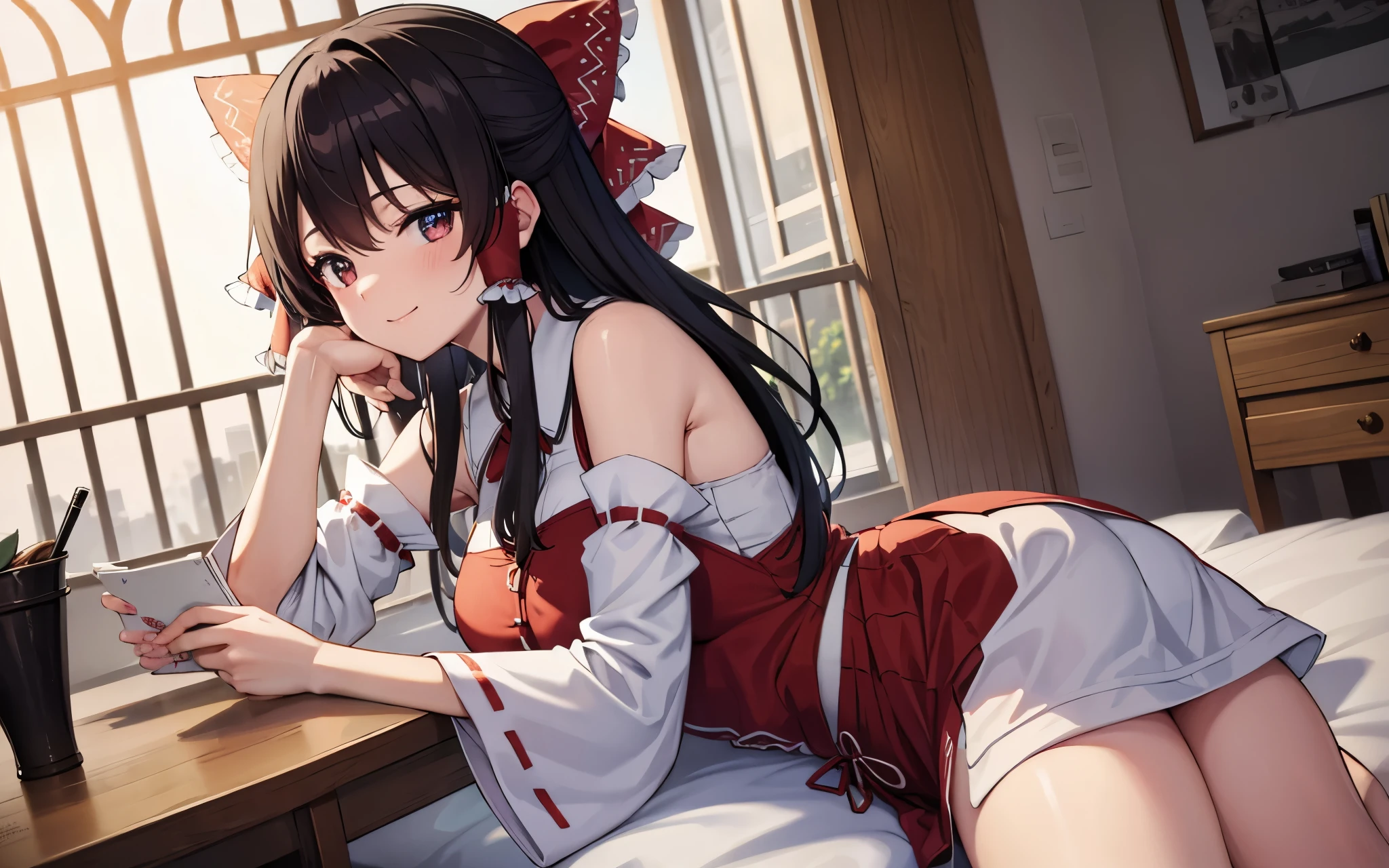 hakurei_reimu,masterpiece,smile