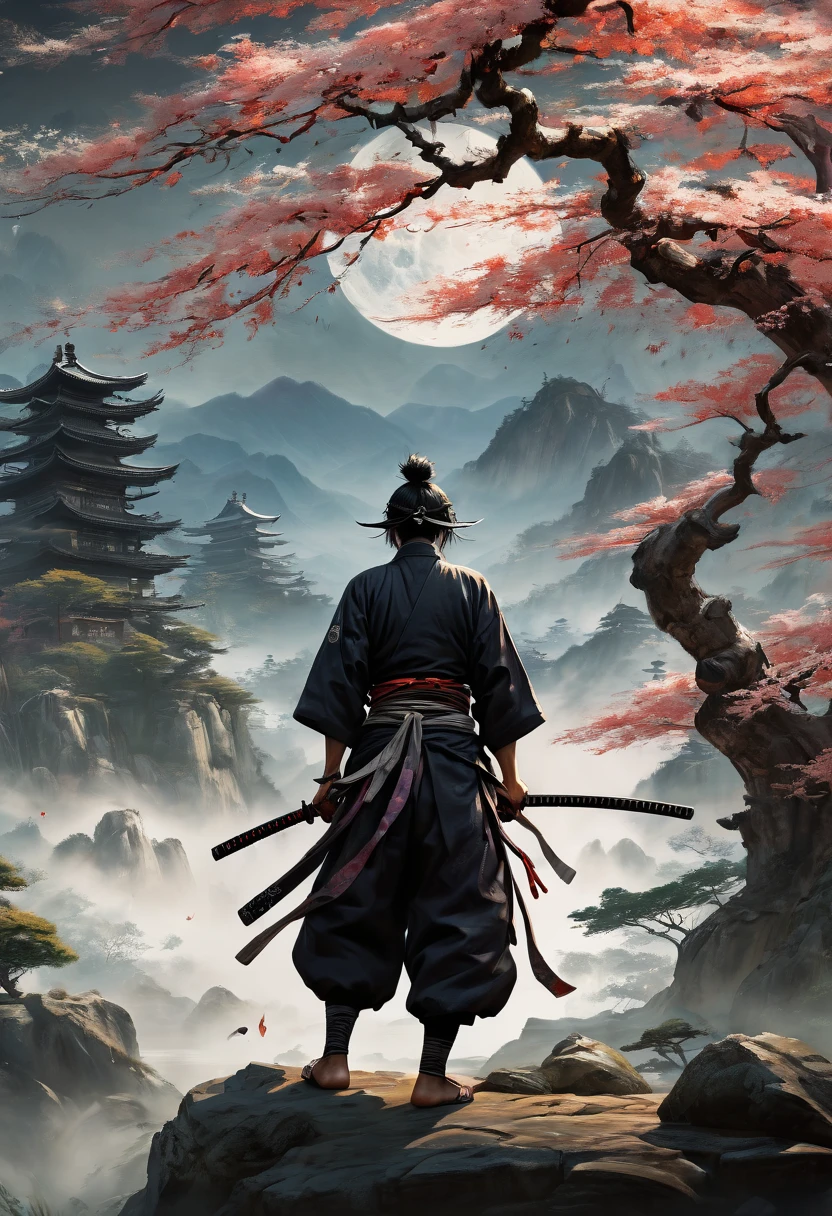 samurai, Pixel Art, (best quality, masterpiece, Representative work, official art, Professional, Ultra intricate detailed, 8k)