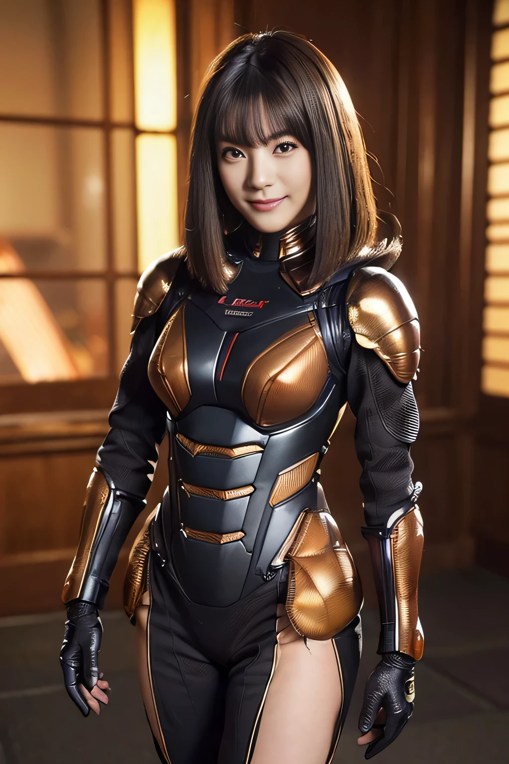 (High resolution,masterpiece,highest quality,Very detailed CG, anime, official art:1.4), realistic, photograph, amazing detail, everything is complicated, shiny and glossy,Amazing number of layers, 8K wallpaper, 3D, sketch, cute, figure,( alone:1.4), perfect female proportions,villain's daughter, (Fusion of dark brown cockroach and lady:1.4), (brown cockroach woman:1.2), (brown cockroach woman:1.2), (Fusion:1.2), (alone:1.4), (evil smile:1.2), muscular, abs, (Cockroach brown exoskeleton bio insect suit:1.4), (Cockroach brown exoskeleton bio insect armor:1.2), (brown transparent cockroach feathers:1.4), (Antennae of brown cockroaches:1.3),