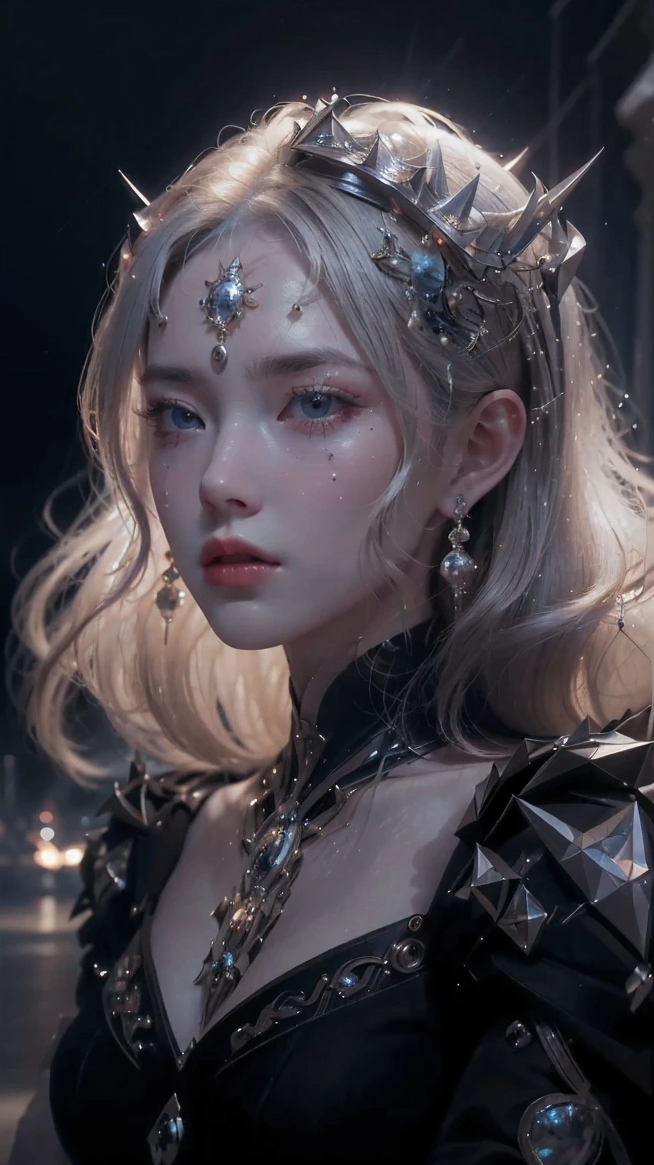 1 girl,one, raw,1.60,000.,ultra high resolution,movie frame,Dusk lighting, face looking directly at camera, A full face, Volumetric lighting,spectacular lights,(sharp focus,lifelike,реалfromм,depth_from_site:1.5), night,