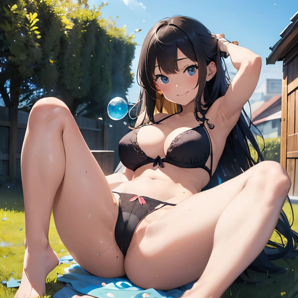 High definition,masterpiece,body in photo,Beautiful woman with G cup bust,Smiling Beauty,color々hairstyle,color々hair color,color々A sexy and revealing triangle bikini with a bright color,Navel exposed,colorful lewd underwear,Beautiful girl in a naughty pose,In the beer garden,Woman full of bubbles,A beautiful girl who spreads her legs and shows her crotch.,semen all over the body、drinking alcohol,Beautiful girl holding one leg