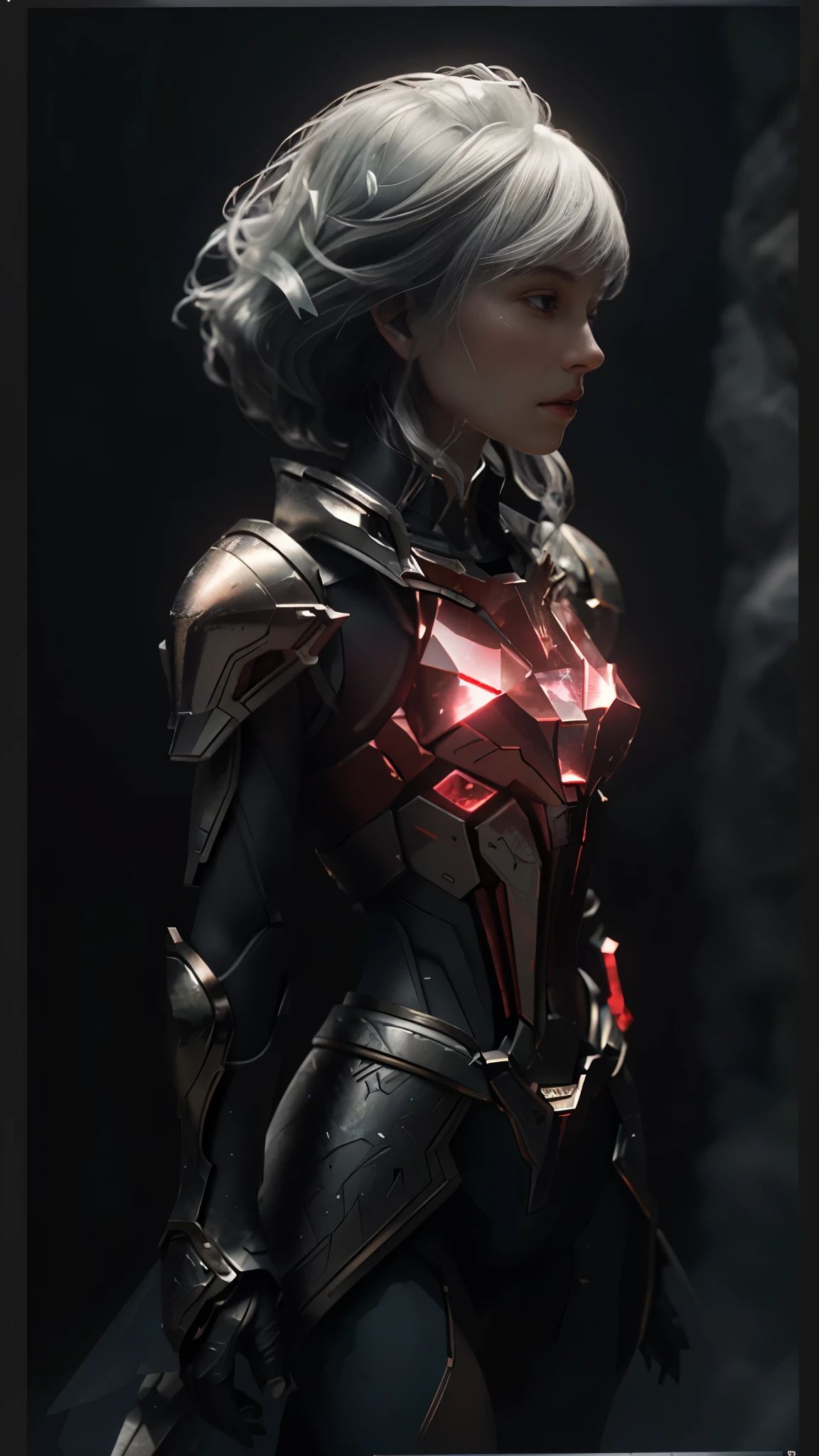 world style，Armor girl，Crystal material（3D rendered armor，refractive index：1.76 - 1.78，Albedo：0.03 - 0.05，ambient light：Between 20-50，color：deep red, Medium saturation，Type of light：ambient light：1.2，Light source color：Northern Lights，Light source intensity：between 1 - 2，Light source direction：Adjust the position and direction of the light source appropriately according to the shape and material of the object，Number of light sources：2 - 3 light sources
）Crystal exoskeleton，red cloak，beautiful female knight，detailed fantasy art，red crystal armor，（red crystal：15），（red 0.5），（crystal texture：1.5），smooth surface，high transparency，HD晰度，Texture and details inside the material，Piezoelectric effect，逆Piezoelectric effect，Optical diffraction，amazing armor，2.5D CGI fantasy artwork， 4K detail fantasy，high detail, Surrealism, Cubism, Constructivism, chiaroscuro, Ray tracing, backlight, Stereo view, light, UHD, retina, masterpiece, precise, anatomically correct, high resolution, best quality, textured skin, HD, 4k