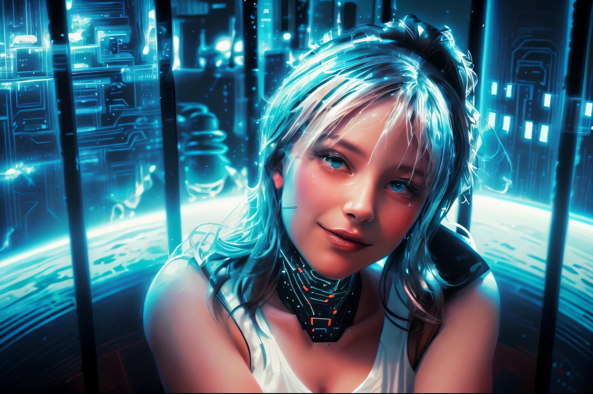 The rich owner of a cyber restaurant on a spaceship