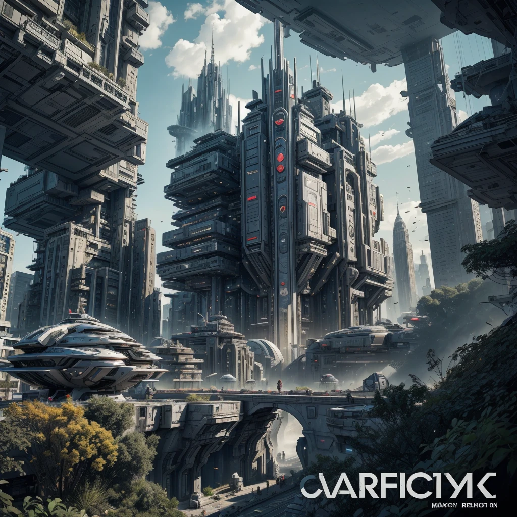 unreal engine:1.4,UHD,Best quality:1.4, fotorrealist:1.4, Masterpiece:1.8, unearthly, , Colonization of a new planet, gloomy atmosphere, a lot of alien vegetation, Intricate flowers, Alien Creatures, wild atmosphere, aggressive environment, amazing, stunning artwork. (Best quality,4k,8K,A high resolution,Masterpiece:1.2), ultra detailed ,(realist,fotorrealist,fotorrealist:1.37),HDR,UHD,Studio lighting, Ultra-thin paint, sharp focus, physically based representation, very detailed description, professional, Bright colors, fantastic city, The capital of the empire, mega tall skyscrapers. space towers for mooring star cruisers, pierce the sky, Bright city lights, the river pierces the city, waterfalls in city gardens, mega high waterfalls, who never sleeps. In the middle of a bustling cityscape, Famous high-tech pyramid style architecture, Its architectural wonders are embodied in a futuristic style.. When the hovercar glides easily through the air，Город full of life，full of life。，full of life。，full of life。，full of life。。, Modern technology blends seamlessly with traditional Arab luxury urban structures.. This is an amazing piece of art, Use Pixai, to bring powerful AI models to life, Showcase the limitless creativity and possibilities of our imagination. Experience the future of cityscapes at Pixai，Immerse yourself in the ghostly world of art, deep bottomless chasms filled with lava, lava falls, fire and smoke, A transport spaceship is moored to the spaceport terminal