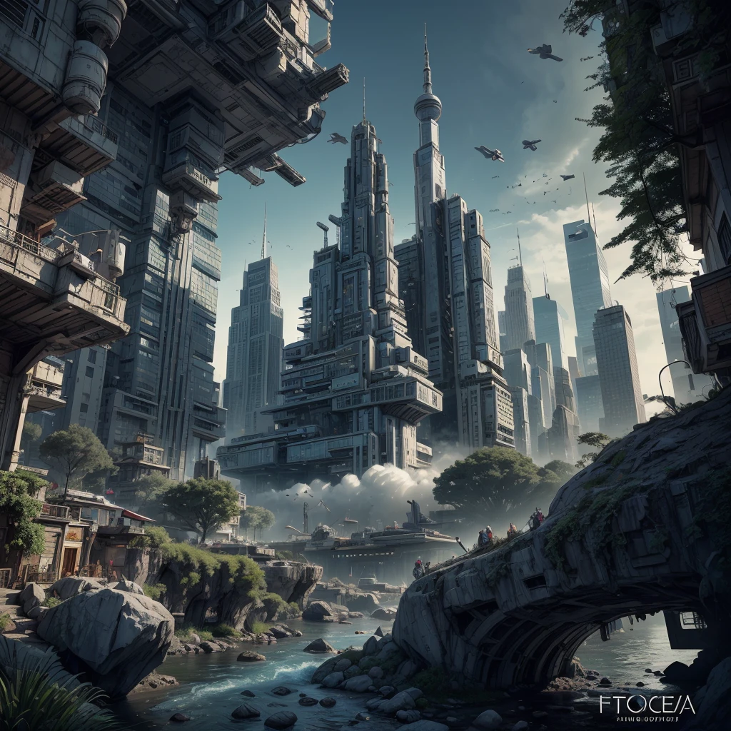 unreal engine:1.4,UHD,Best quality:1.4, fotorrealist:1.4, Masterpiece:1.8, unearthly, , Colonization of a new planet, gloomy atmosphere, a lot of alien vegetation, Intricate flowers, Alien Creatures, wild atmosphere, aggressive environment, amazing, stunning artwork. (Best quality,4k,8K,A high resolution,Masterpiece:1.2), ultra detailed ,(realist,fotorrealist,fotorrealist:1.37),HDR,UHD,Studio lighting, Ultra-thin paint, sharp focus, physically based representation, very detailed description, professional, Bright colors, fantastic city, The capital of the empire, mega tall skyscrapers. space towers for mooring star cruisers, pierce the sky, Bright city lights, the river pierces the city, waterfalls in city gardens, mega high waterfalls, who never sleeps. In the middle of a bustling cityscape, Famous high-tech pyramid style architecture, Its architectural wonders are embodied in a futuristic style.. When the hovercar glides easily through the air，Город full of life，full of life。，full of life。，full of life。，full of life。。, Modern technology blends seamlessly with traditional Arab luxury urban structures.. This is an amazing piece of art, Use Pixai, to bring powerful AI models to life, Showcase the limitless creativity and possibilities of our imagination. Experience the future of cityscapes at Pixai，Immerse yourself in the ghostly world of art, deep bottomless chasms filled with lava, lava falls, fire and smoke, A transport spaceship is moored to the spaceport terminal