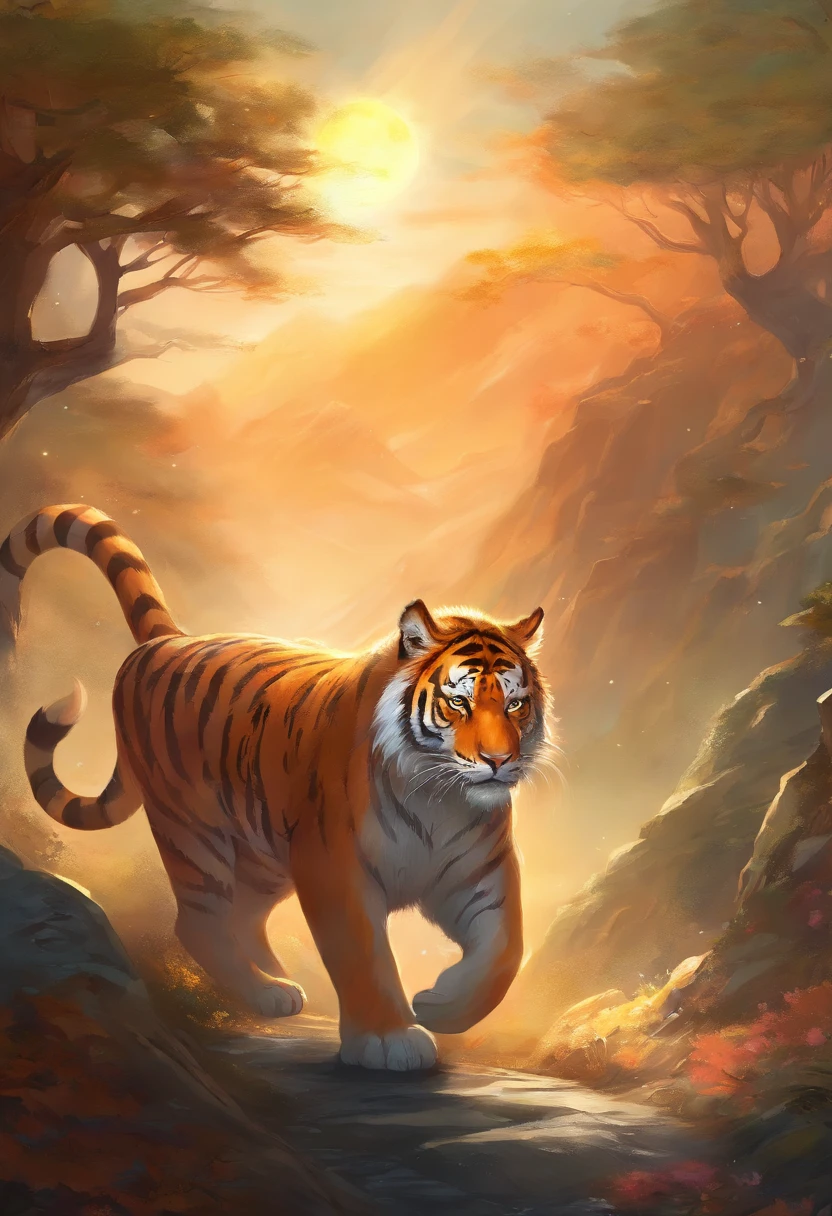 tiger cub, several, Mountain Baekdu, Running around and playing